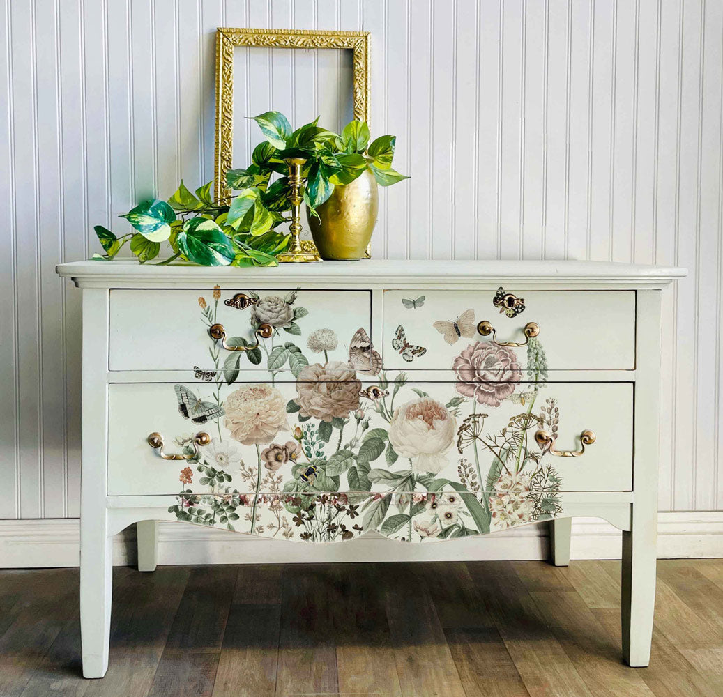 All the Flowers – Botanical & Butterfly Décor Transfer - Tube