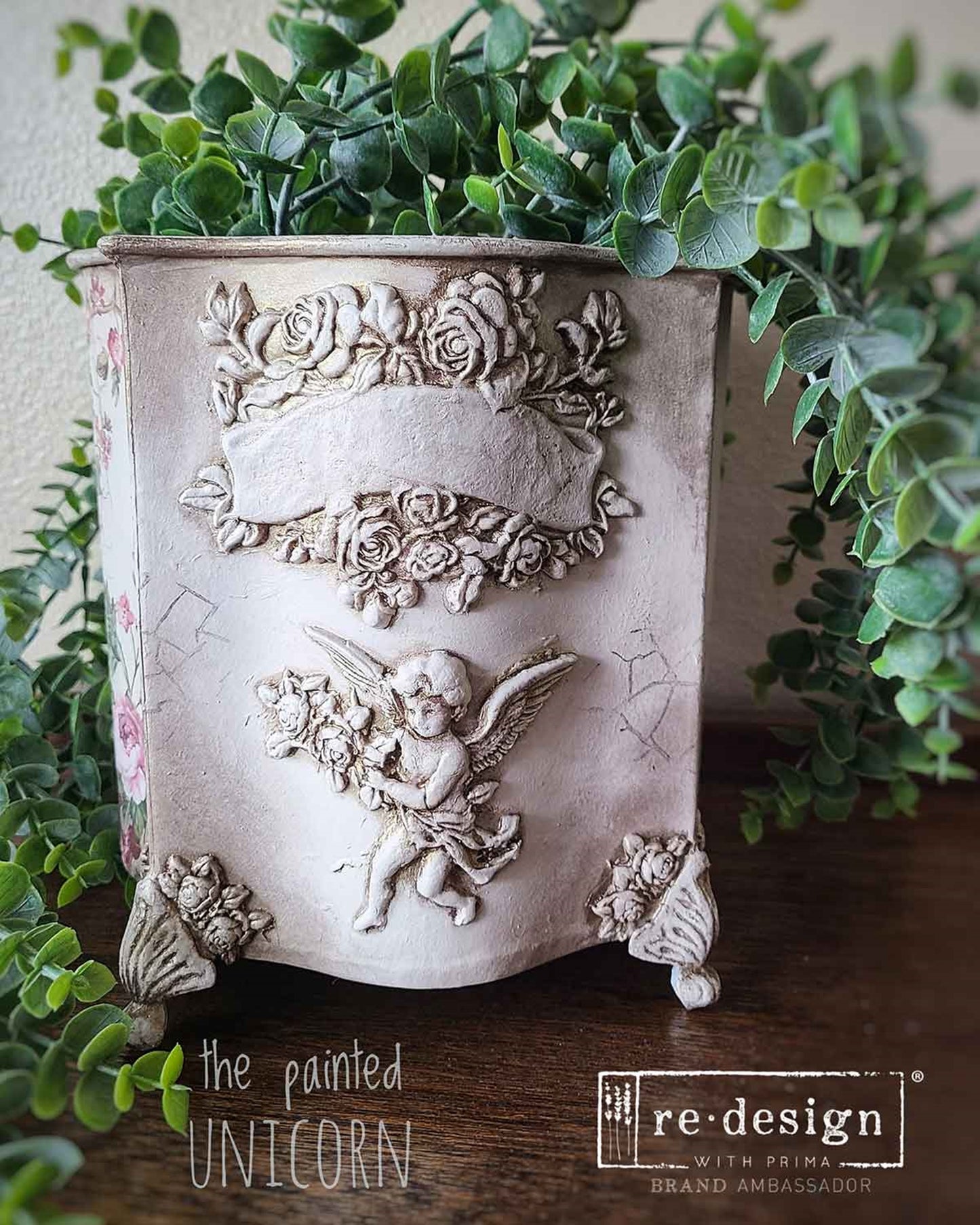 Angelic Aura – 8″x5″, 8mm thickness ~ Redesign Decor Moulds® Silicone Decor Mould - Furniture Decor Mould