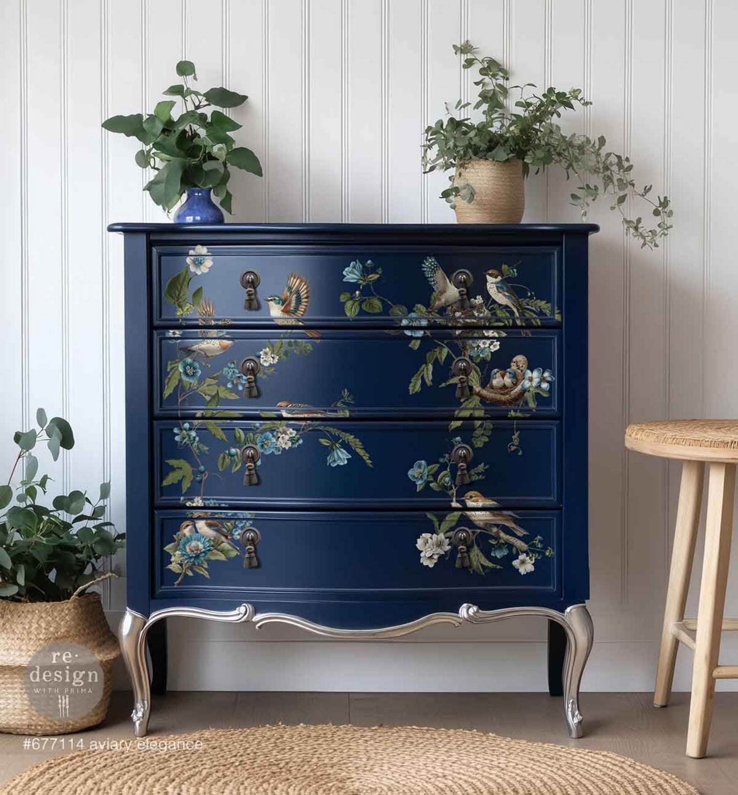 Aviary Elegance - Decor Transfers® Redesigns with Prima Furniture Transfers