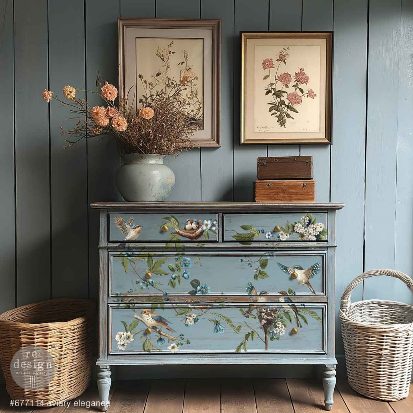 Aviary Elegance - Decor Transfers® Redesigns with Prima Furniture Transfers
