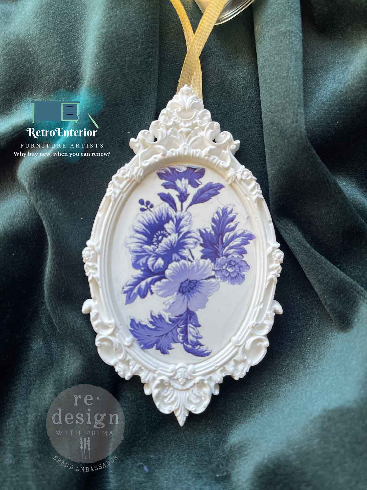 H2O Transfers – Azure Florals II (2 Sheets, 8.5″×11″)