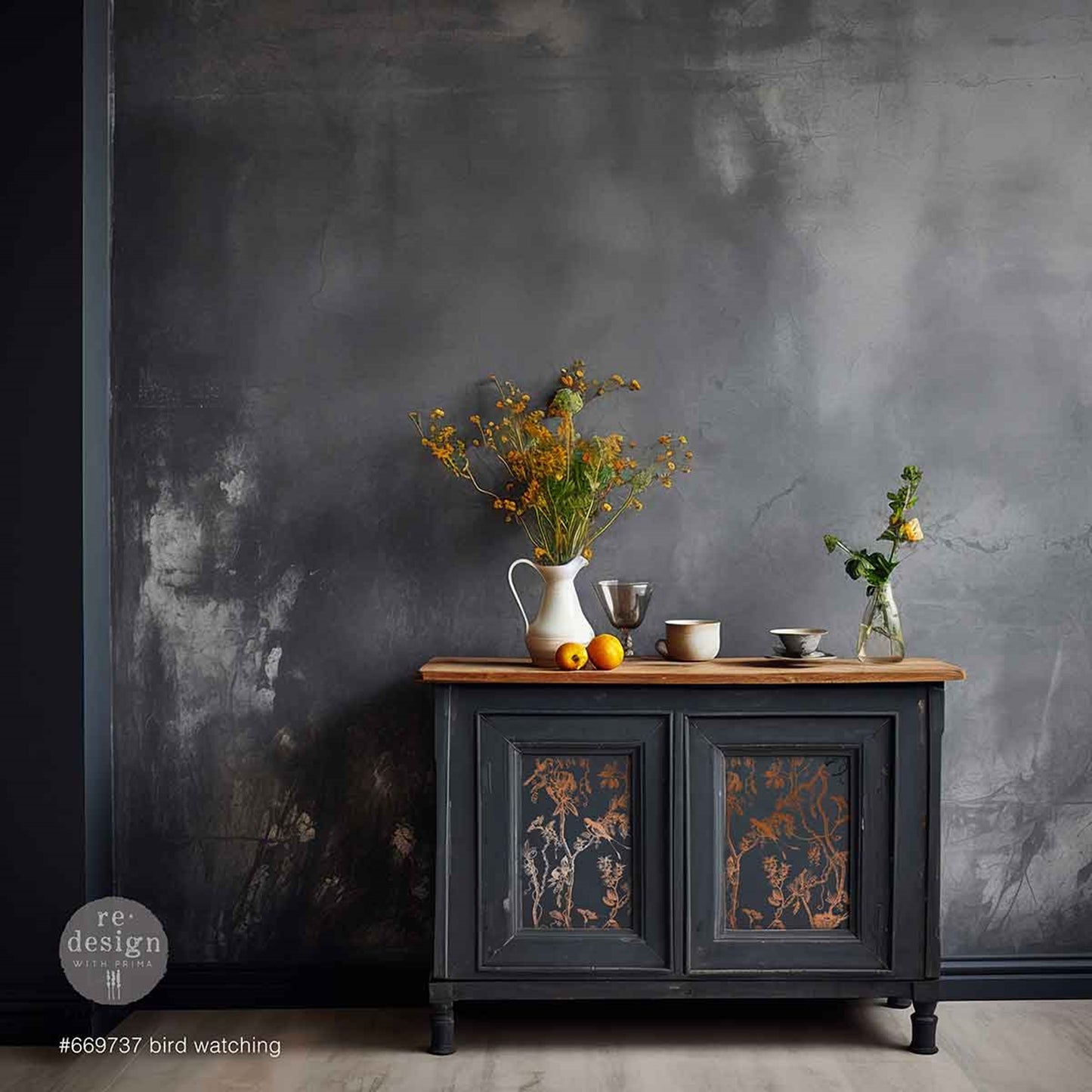 Kacha Collection –Copper Foil – Bird Watching - Decor Transfers®