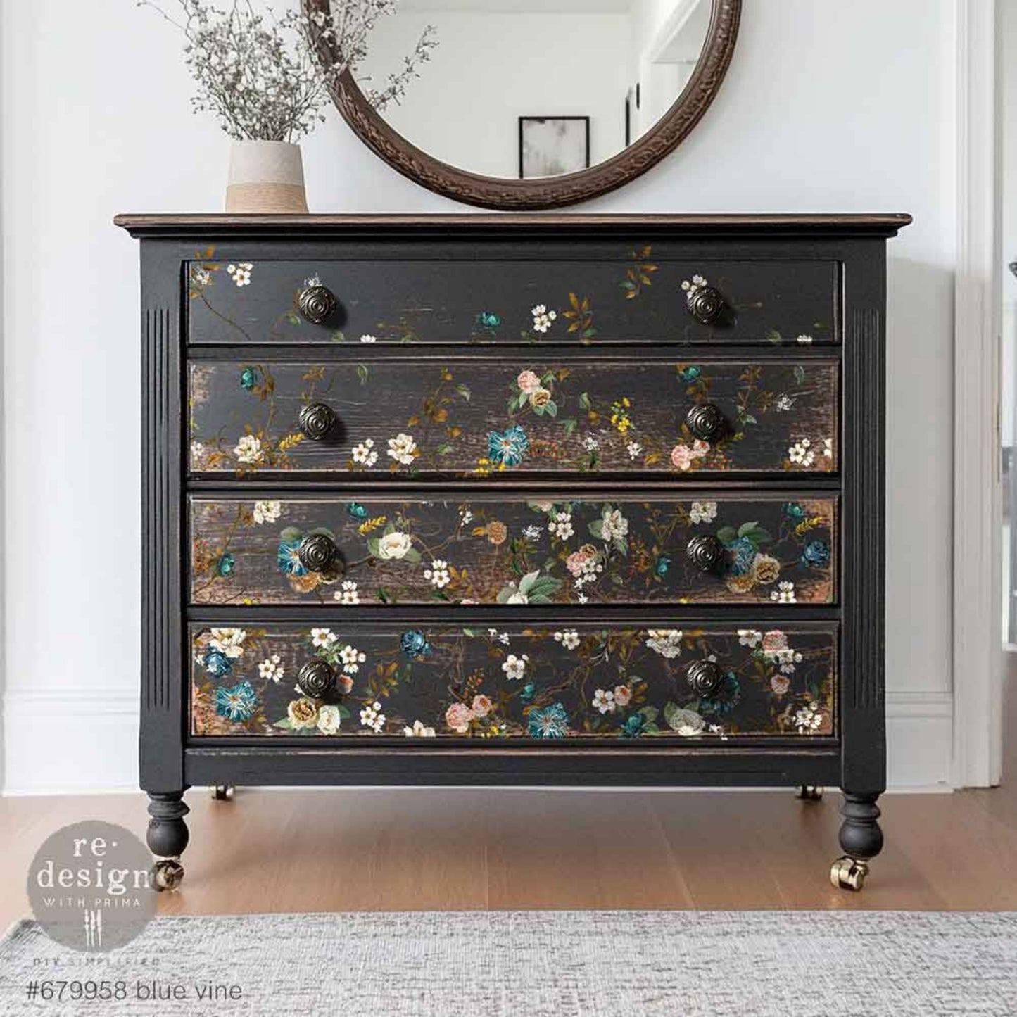 Blue Vine - Decor Transfers® Redesigns with Prima Furniture Transfers