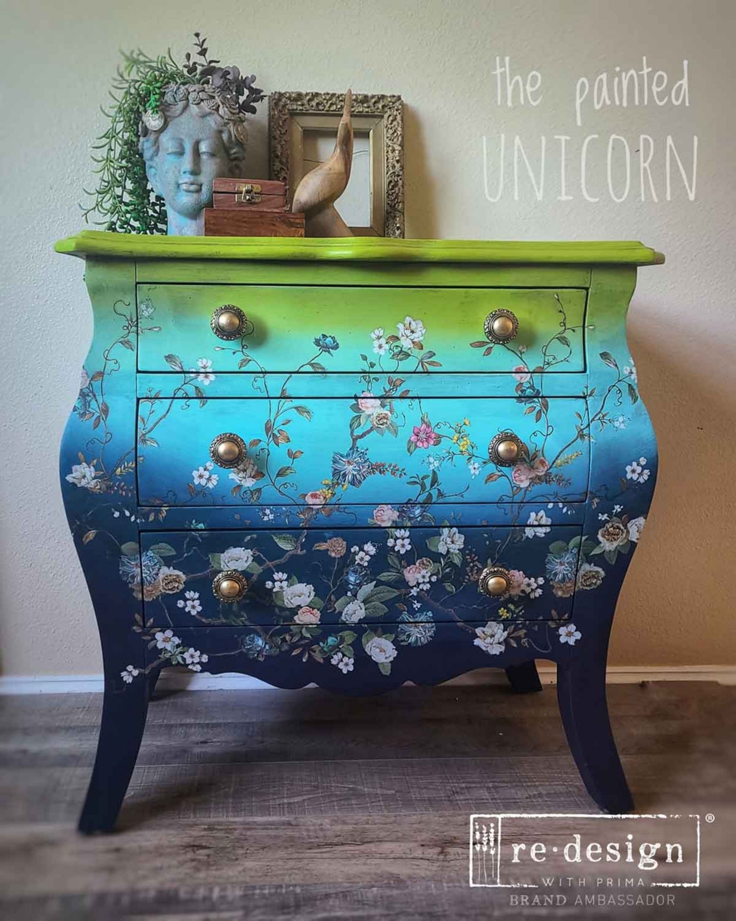 Blue Vine - Decor Transfers® Redesigns with Prima Furniture Transfers