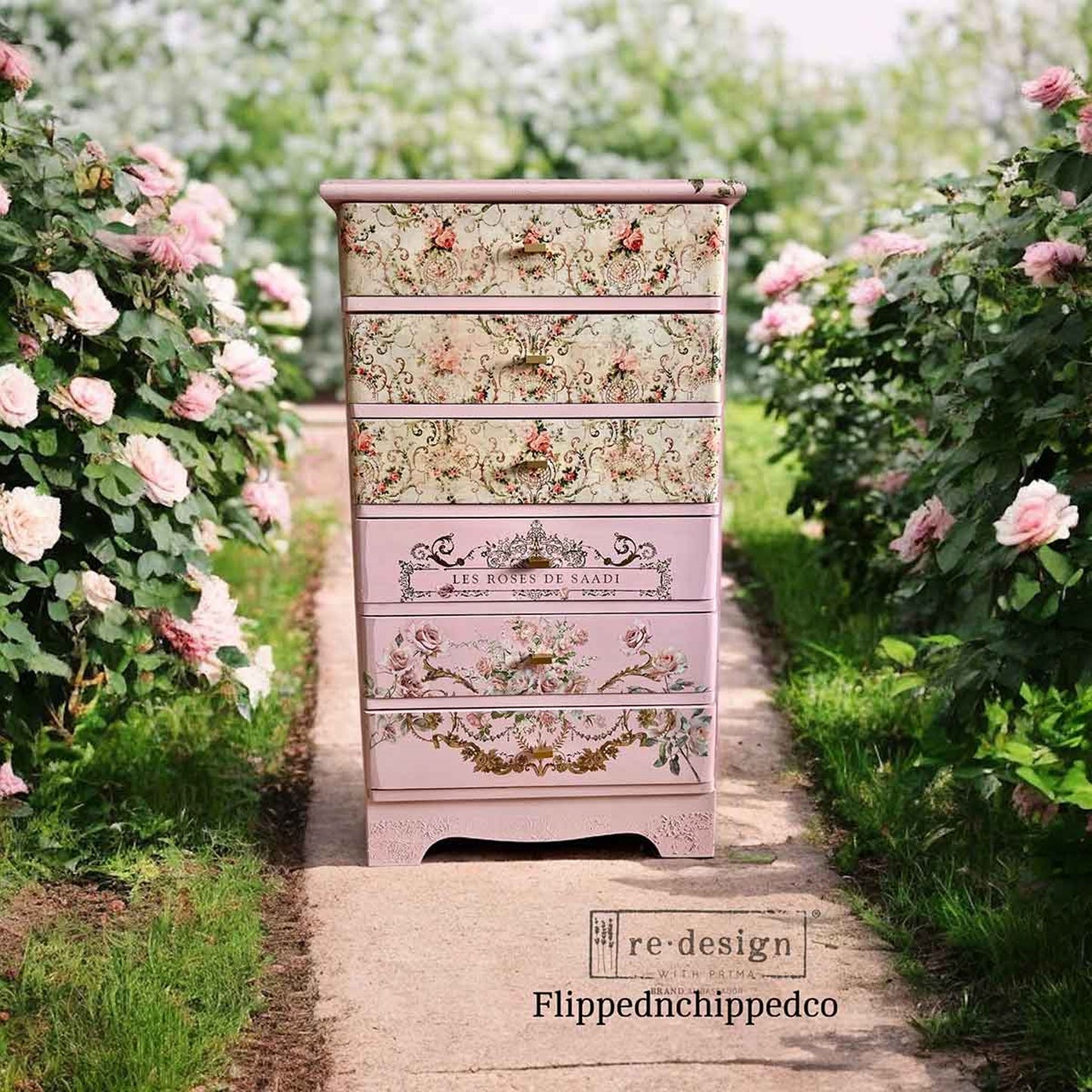 Double Delight Paper Sets Blushing Bloom ~ DÉCOUPAGE DÉCOR TISSUE PAPER