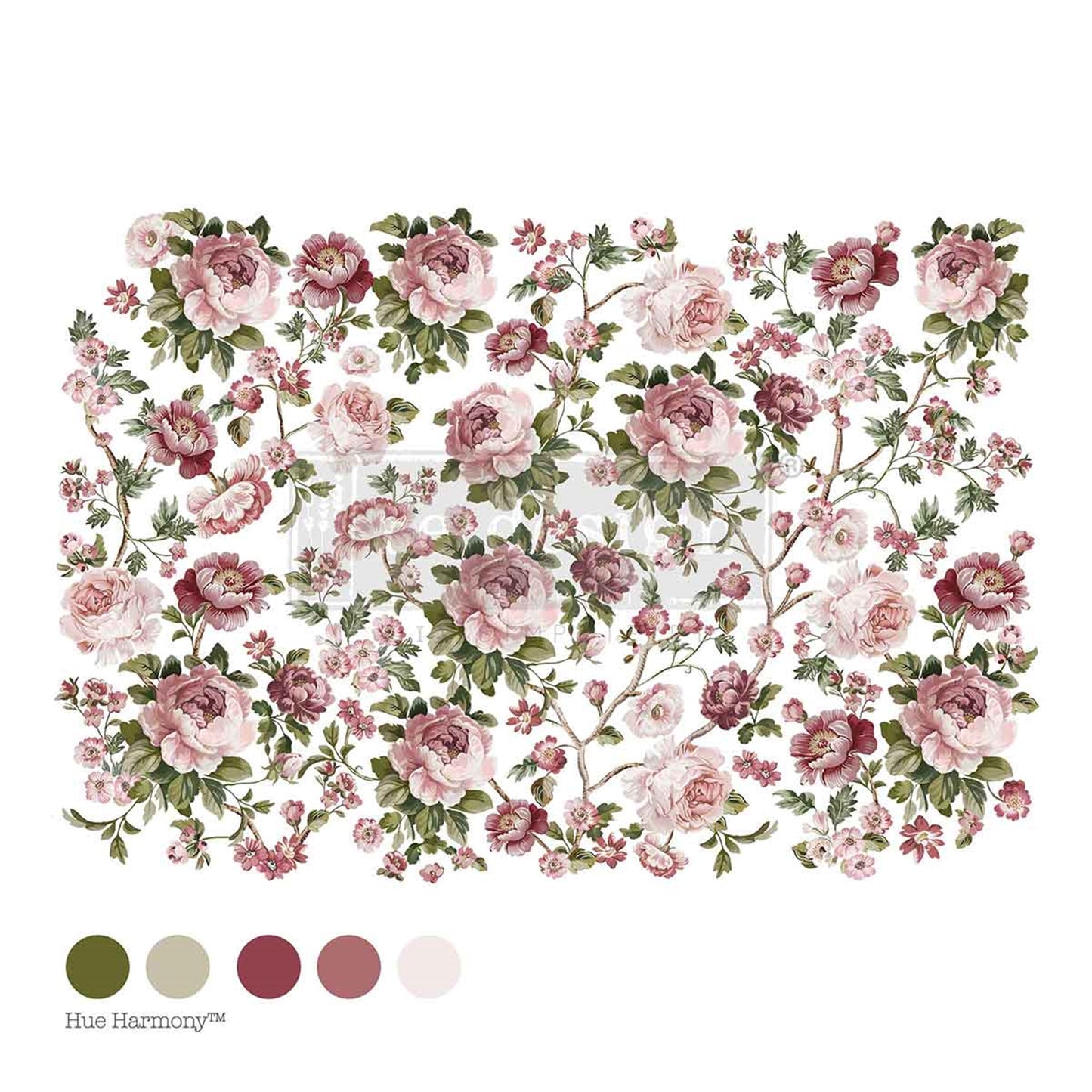 Kacha Blushing Blooms Symphony- Decor Transfers® Redesigns with Prima Furniture Transfers