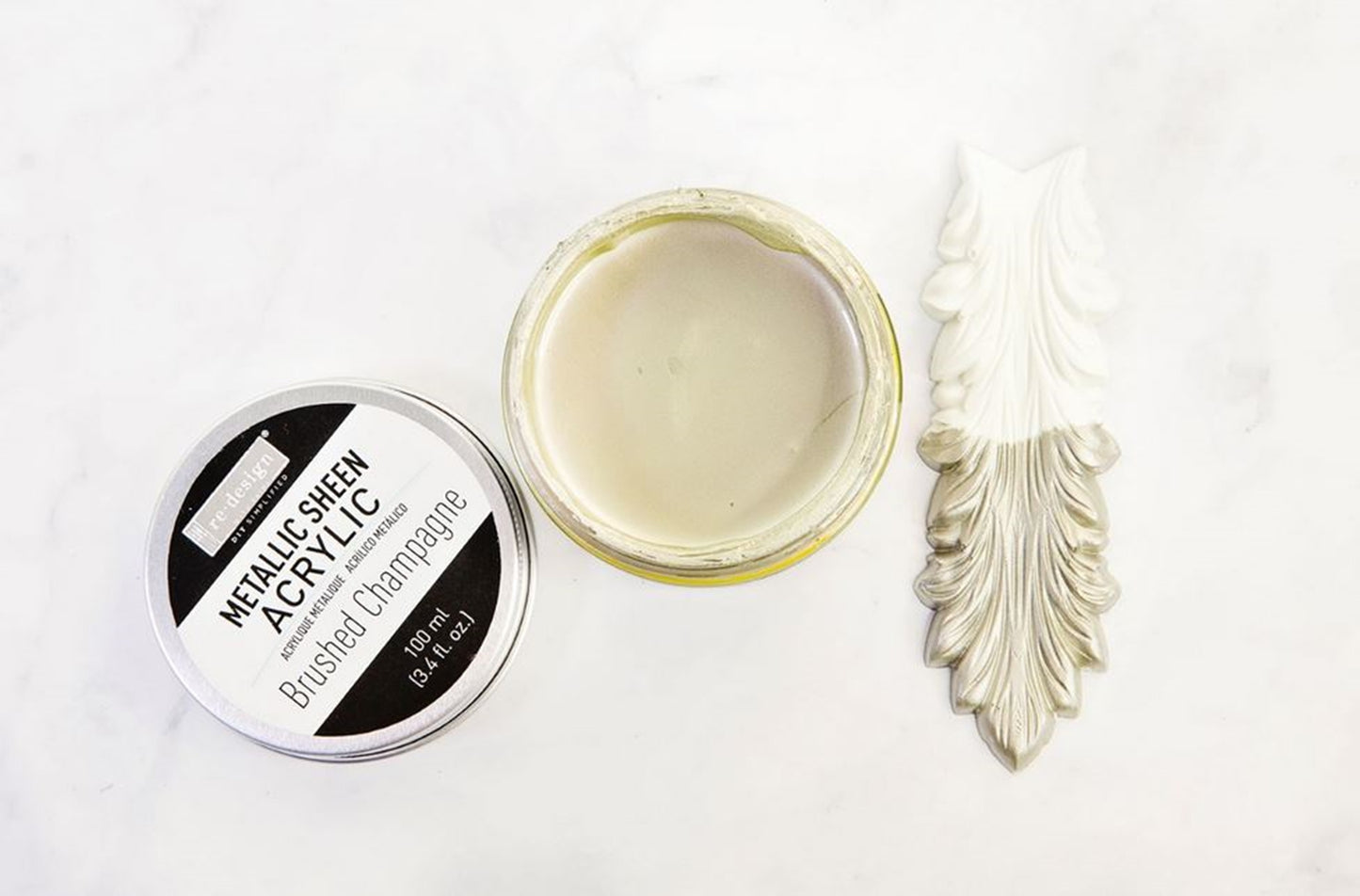 Metallic Sheen Redesign Acrylic Paint – Brushed Champagne 100 ml