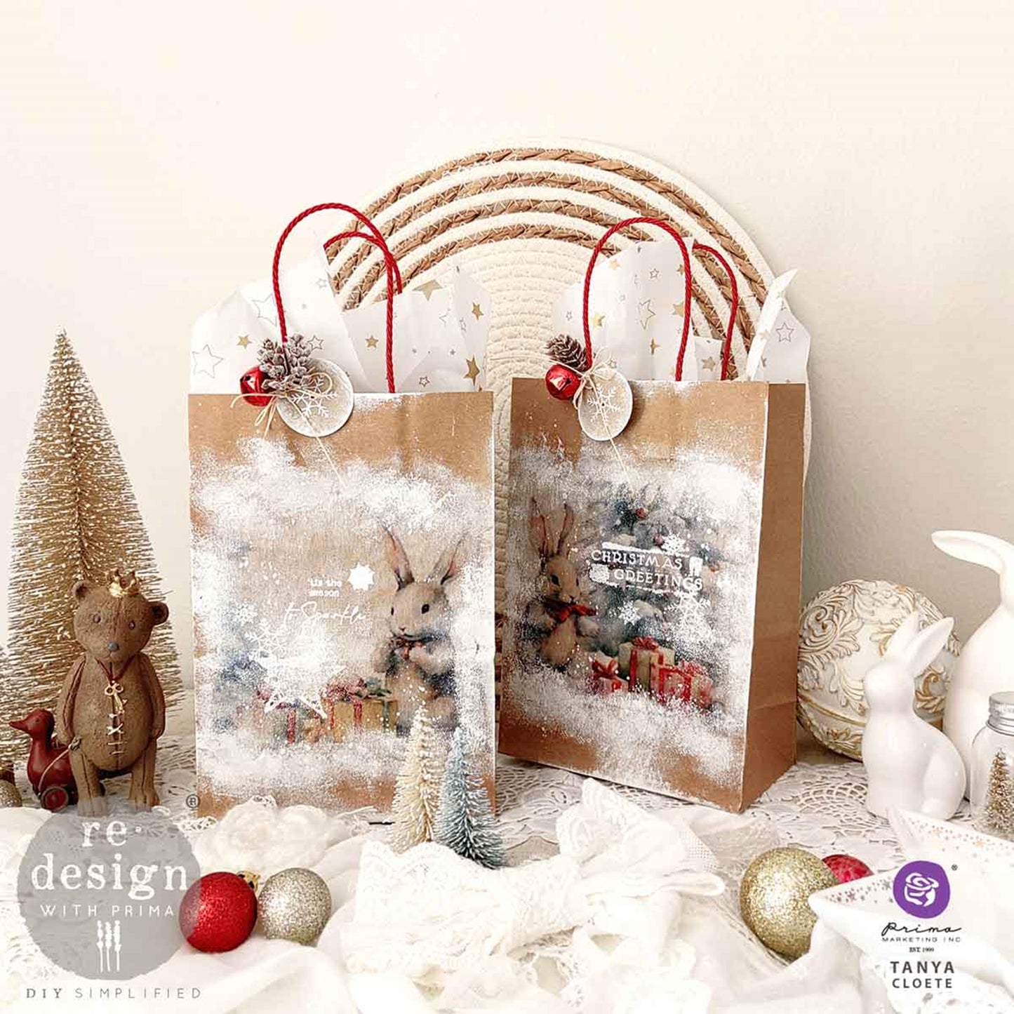 Bunny Wonderland – A3 Decoupage Fiber Paper -11.7”x16.5” each sheet