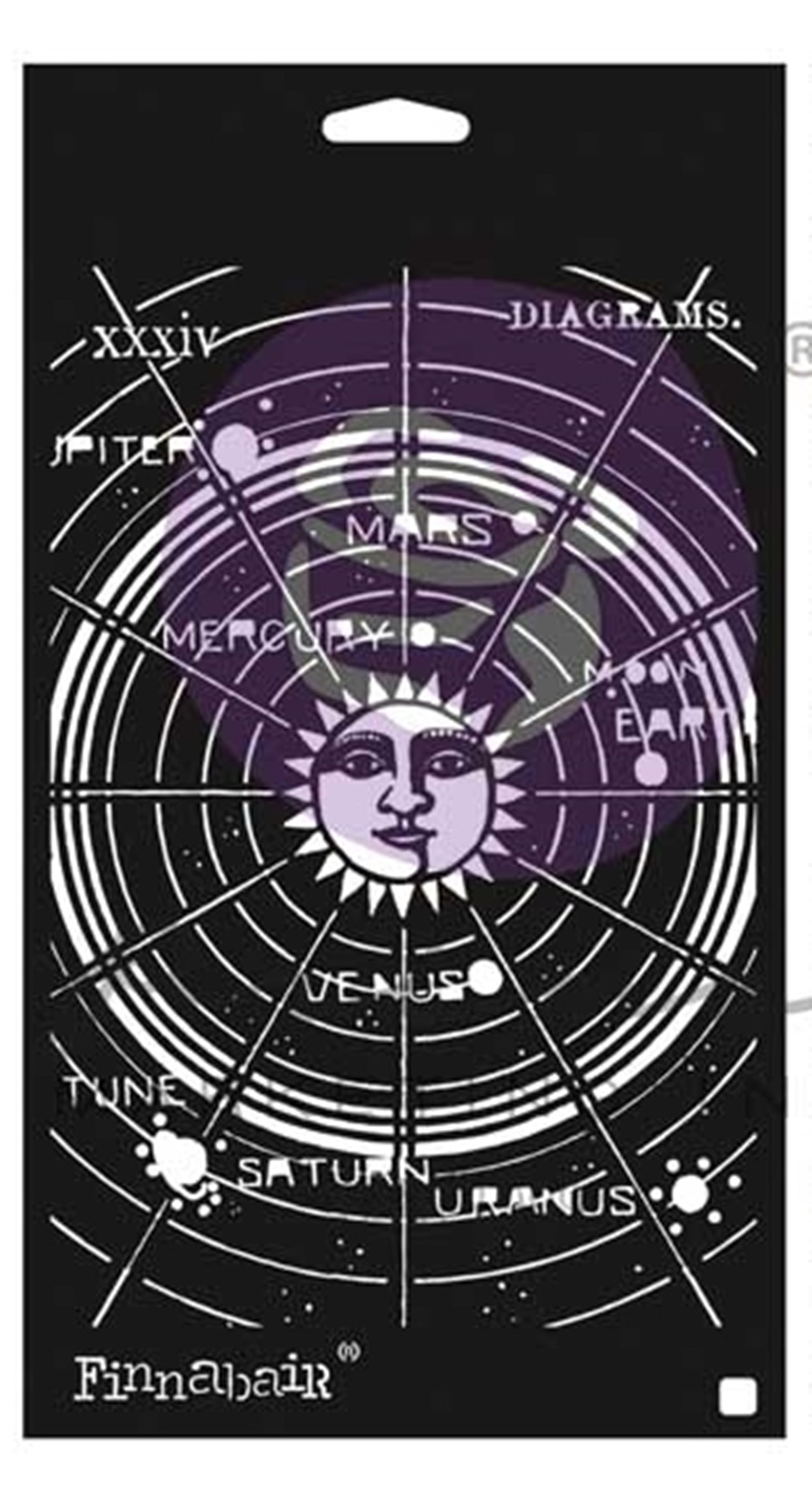 Limited Edition Stencil Set – Celestial – Redesign with Prima – 1 pc, sheet size 6″x9″