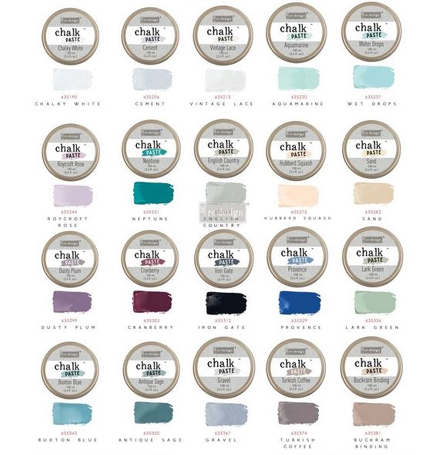 Redesign with Prima Chalk Paste 100 ml decorative texture paste for stenciling and mixed media projects
