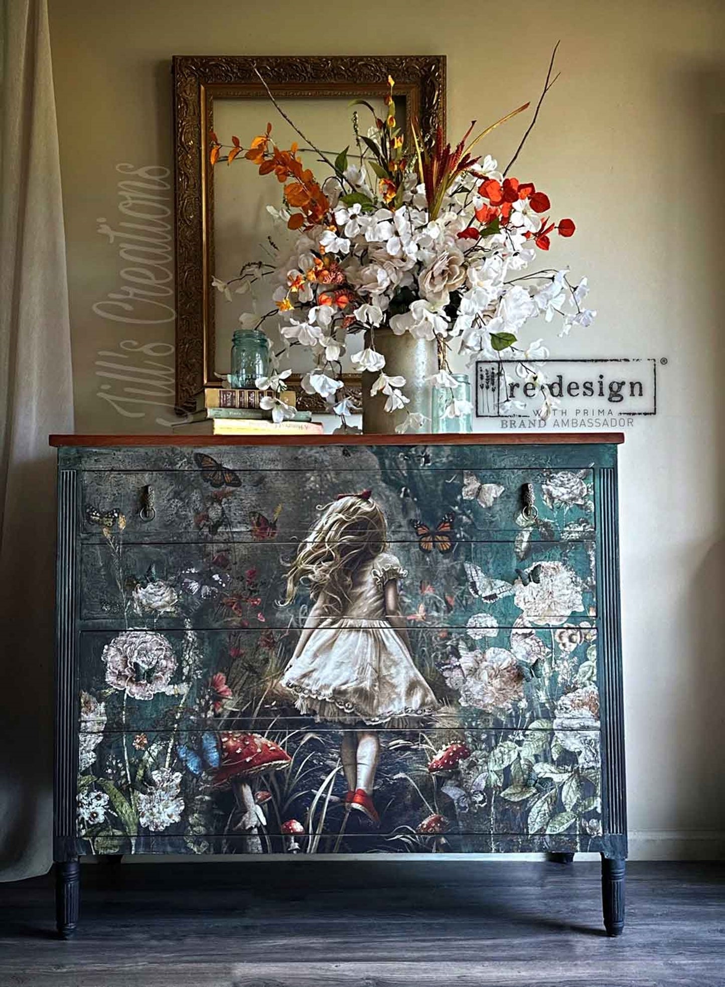 Dreamlike Trails A1 Decoupage Fiber - Redesign Decor Tissue Paper ~ Decoupage Paper for Furniture 23.4" x 33.1″
