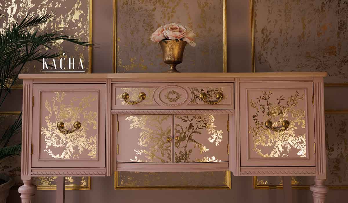 Églantine Elegance – Gold Foil Décor Transfer by Re·Design with Prima