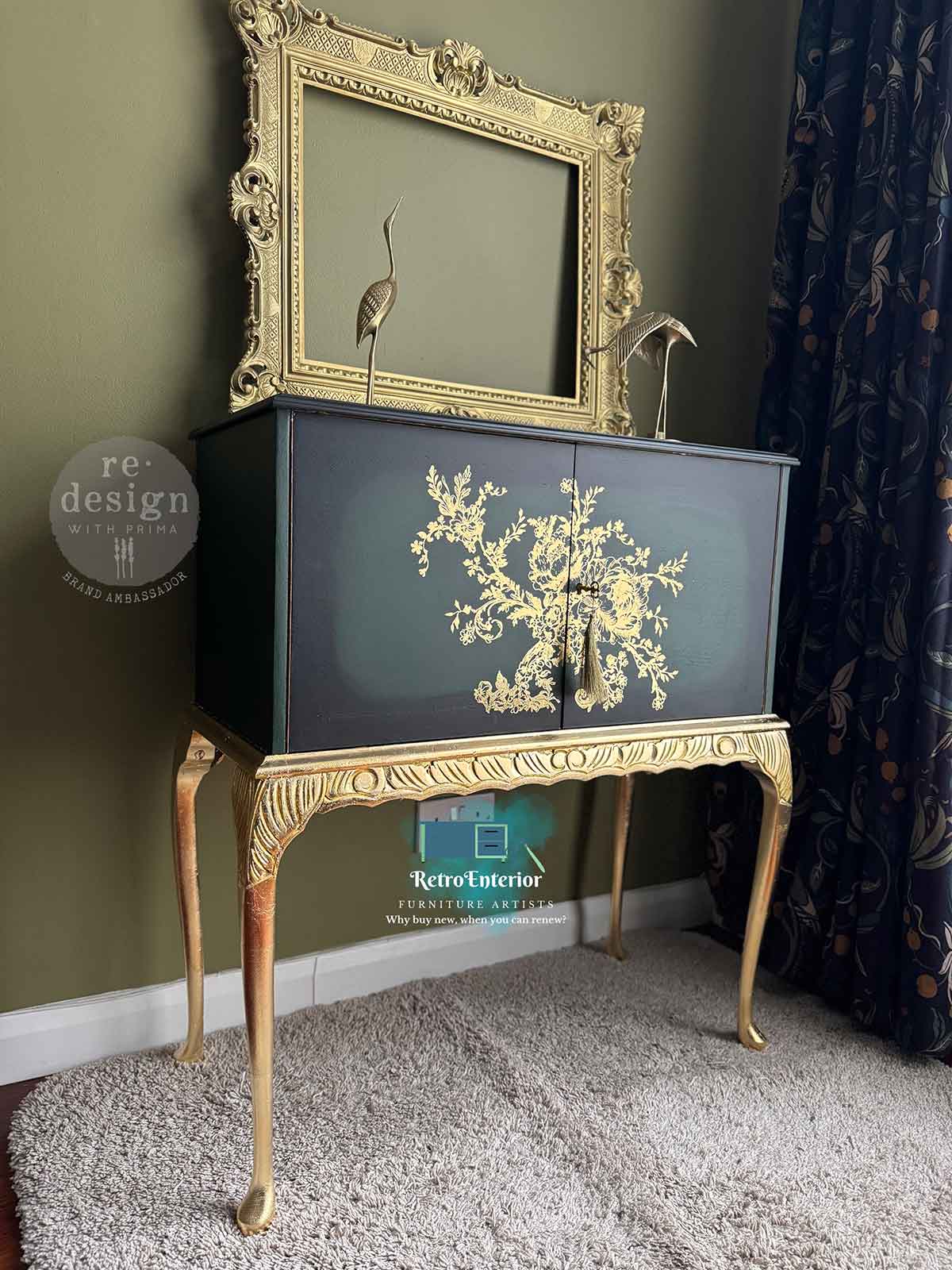 Églantine Elegance – Gold Foil Décor Transfer by Re·Design with Prima