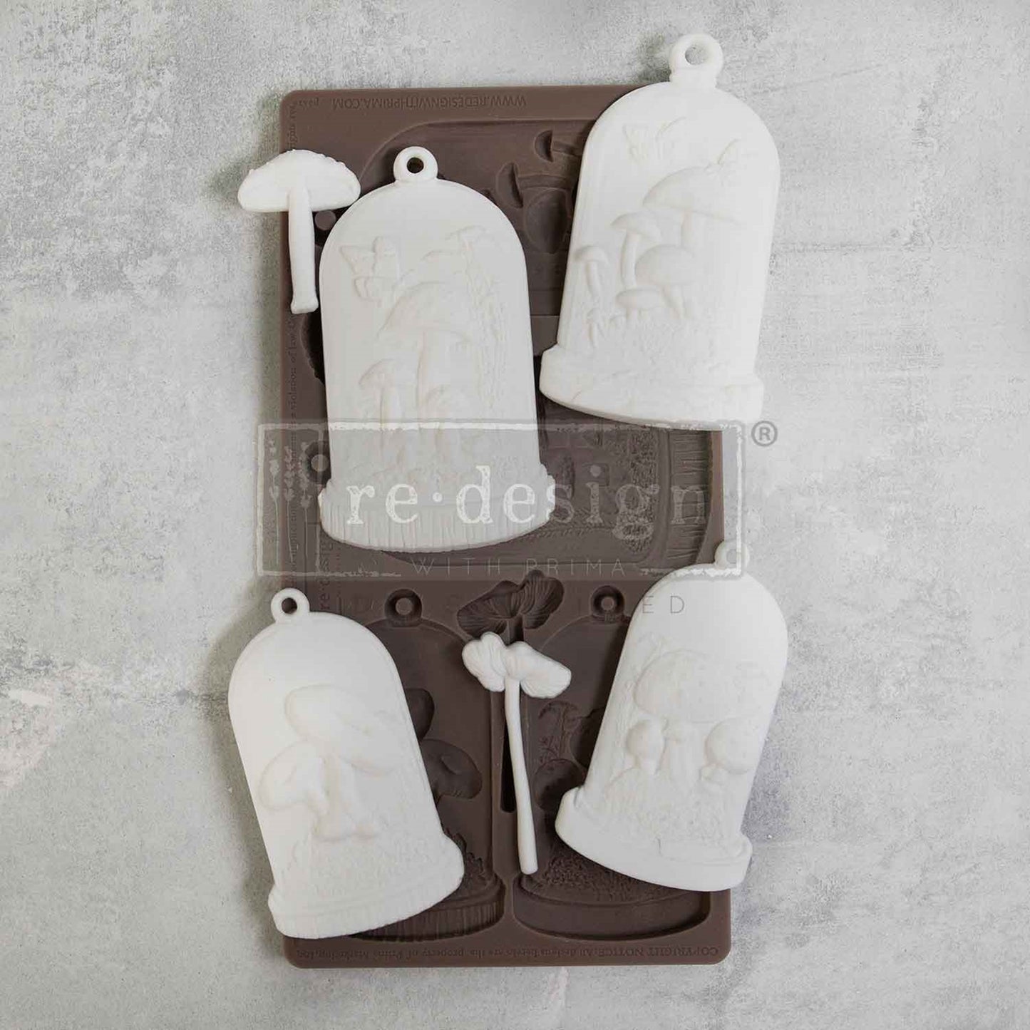 Enchanted Shroom Decor Mould – Mushroom Cloche Design by Re·Design with Prima – 10″x5″, 8mm thickness
