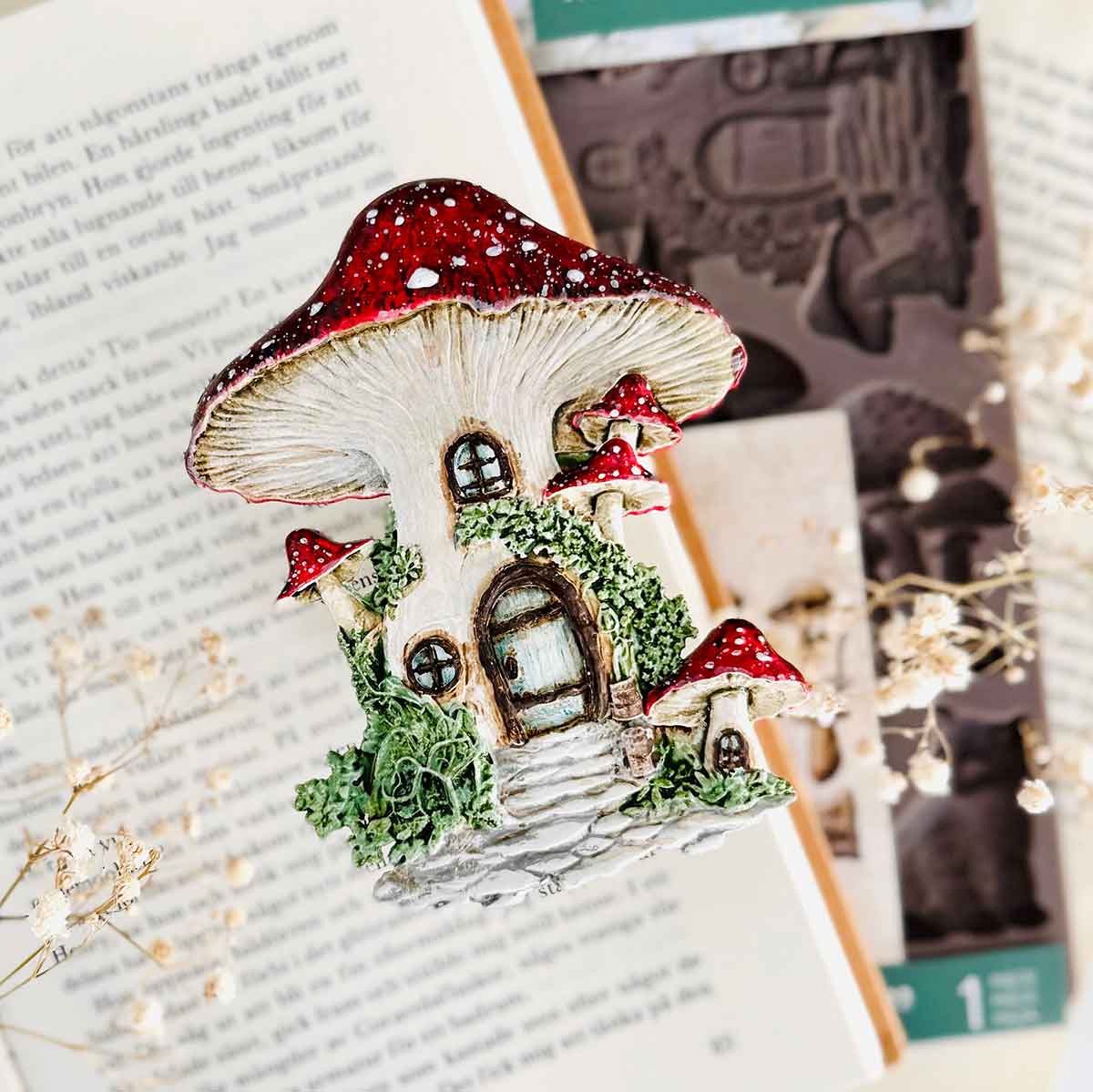 Lost In Wonderland Collection Mould – Fairlyland Fungi – 8″x5″, 8mm thickness ~ Redesign Decor Moulds® Silicone Decor Mould - Furniture Decor Mould