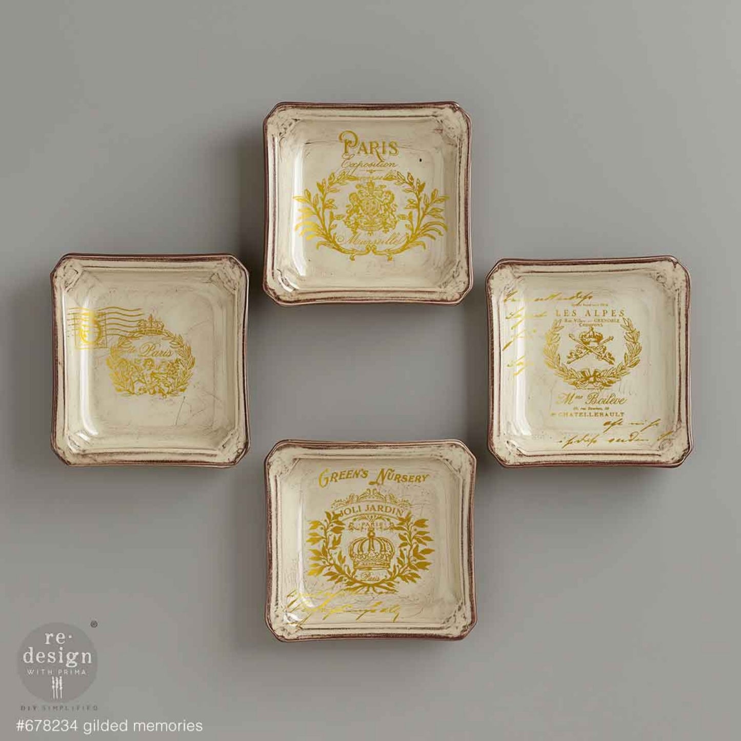 Gilded Memories – H2O Transfers – 2 sheets, 8.5″x11″