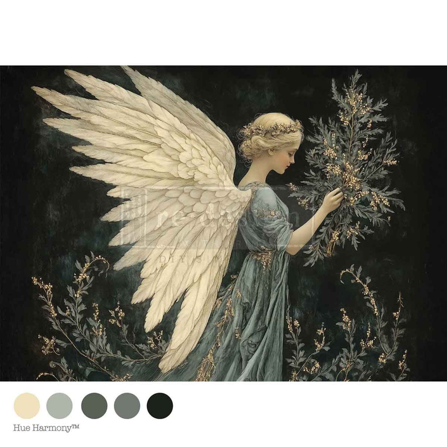 Heavenly Noel - A4 Decoupage - Redesign Decor Tissue Paper ~ Decoupage Paper for Furniture 8.27″x11.69″