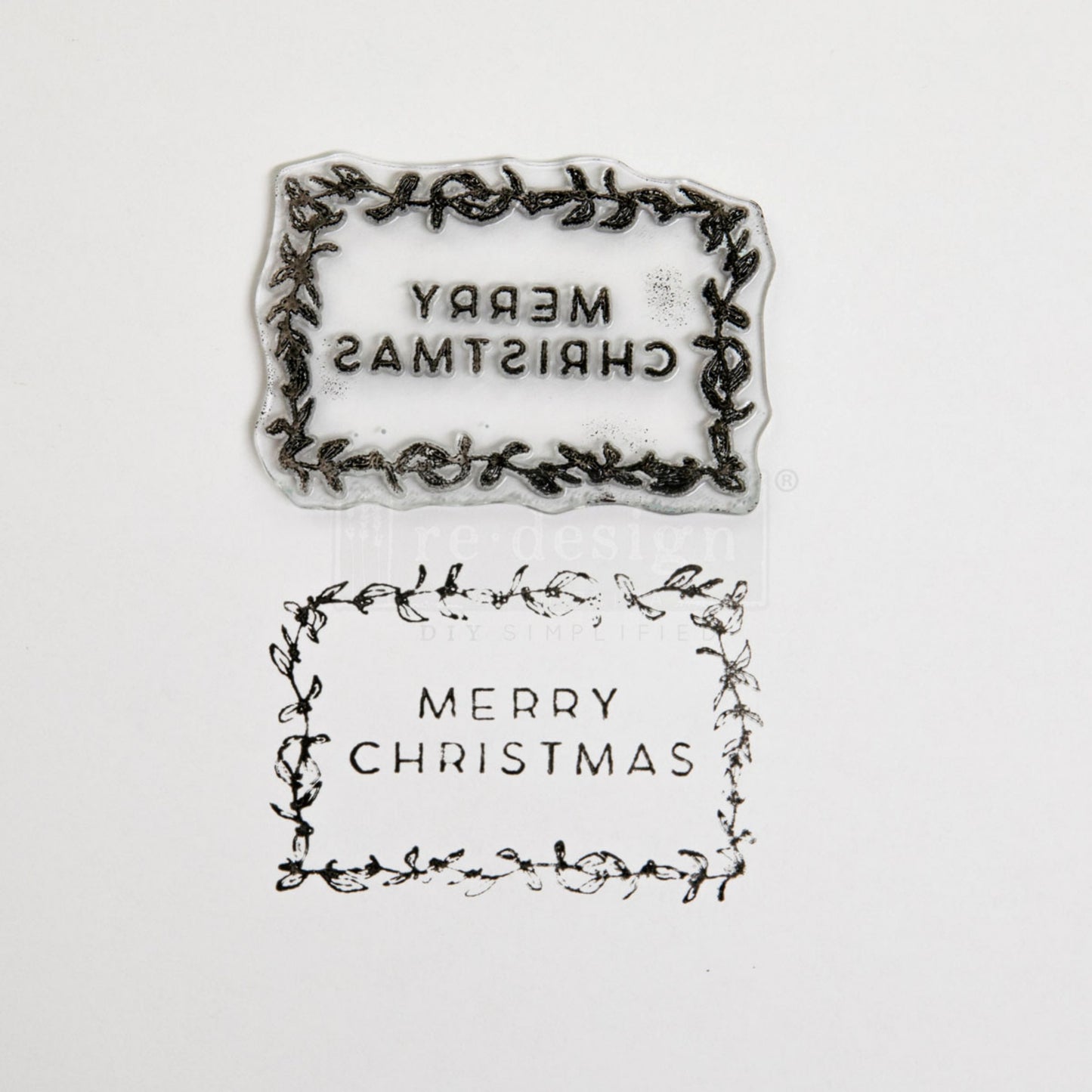 Redesign Decor Stamp – Holly Jolly – 8.5×11 sheet size