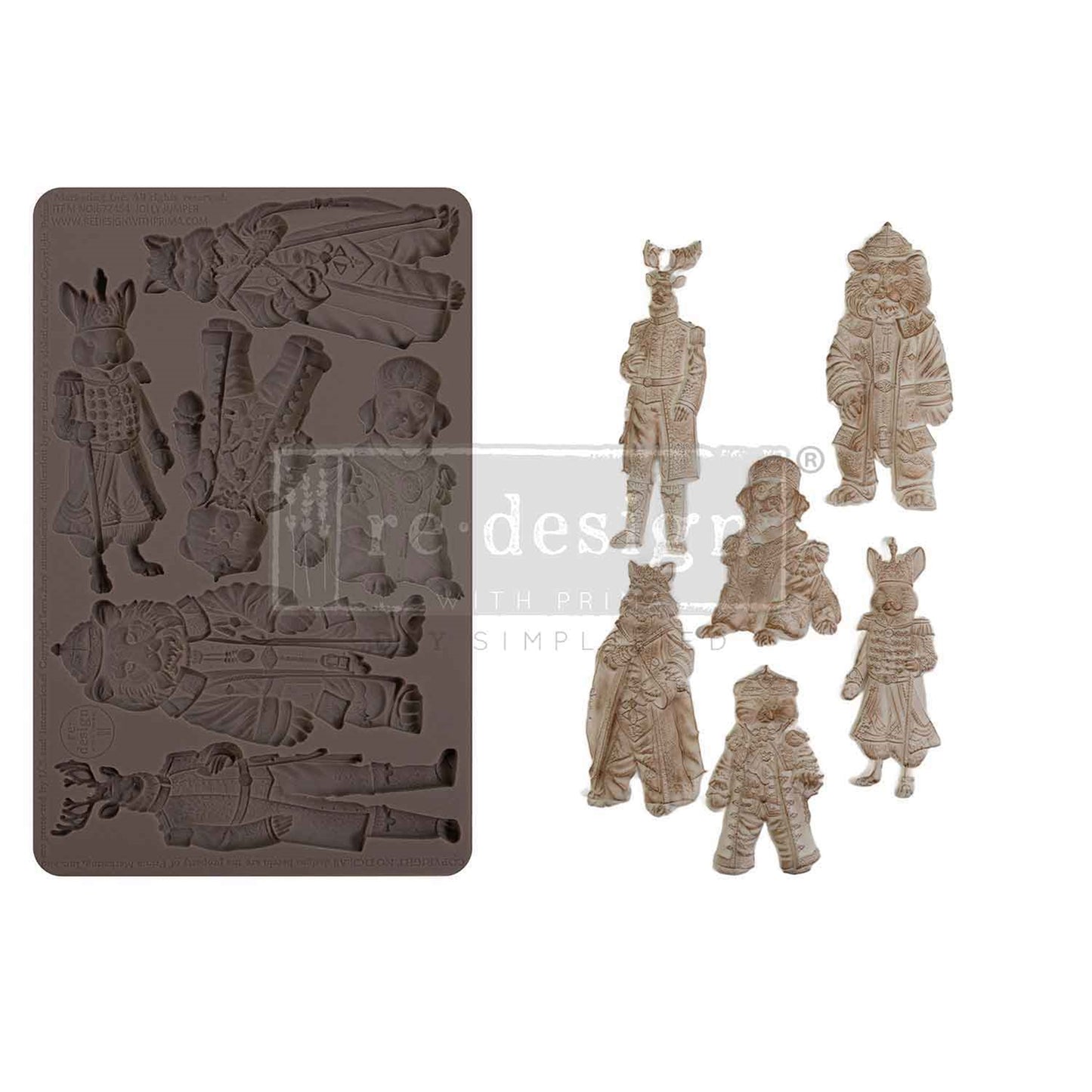 Jolly Jumper Decor Moulds® – 5″ x 8″ x 8mm Redesign with Prima