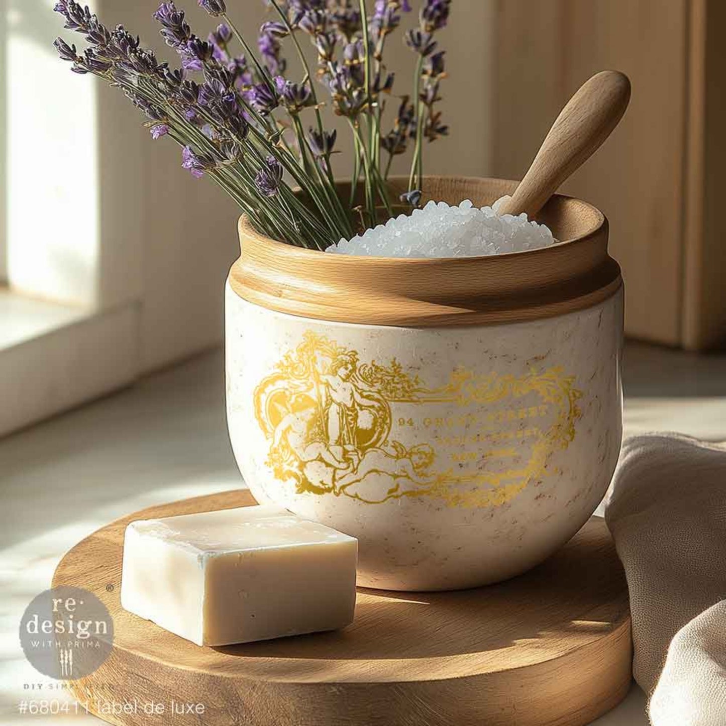Kacha Collection – Label De Luxe - Decor Transfers® Middy Foil Transfers® Rub on Transfers for Furniture, Redesign with Prima Decor Transfer, Furniture Transfer