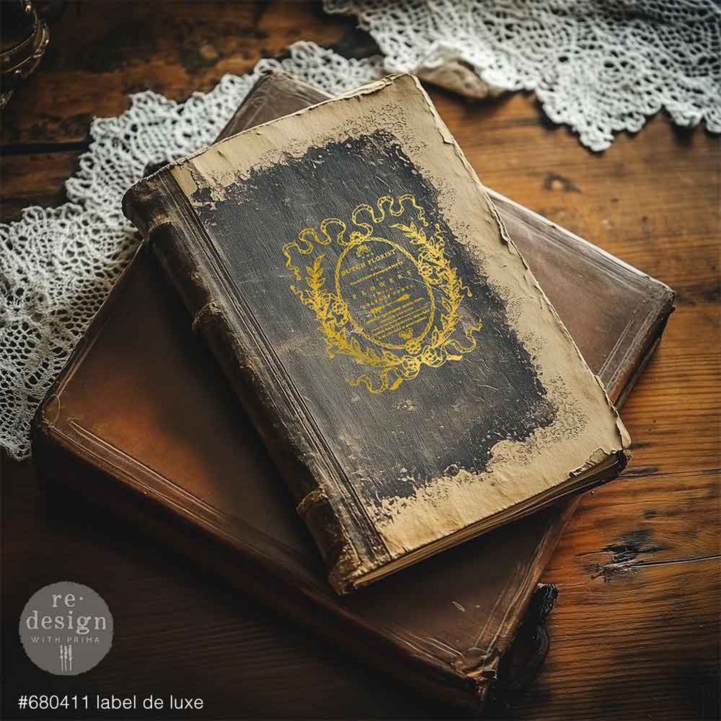 Kacha Collection – Label De Luxe - Decor Transfers® Middy Foil Transfers® Rub on Transfers for Furniture, Redesign with Prima Decor Transfer, Furniture Transfer