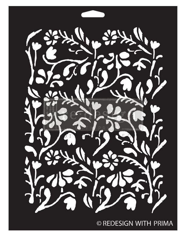 Little Meadow - Decor Stencils® – 1 pc, sheet size 9″x12″ Redesign with Prima