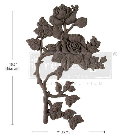 Decor Poly –  Lush Reverie (Left) – Redesigns with Prima - Prima Decor Poly - Decor Applique - Bendable Casting - Furniture makeover - Furniture Accent