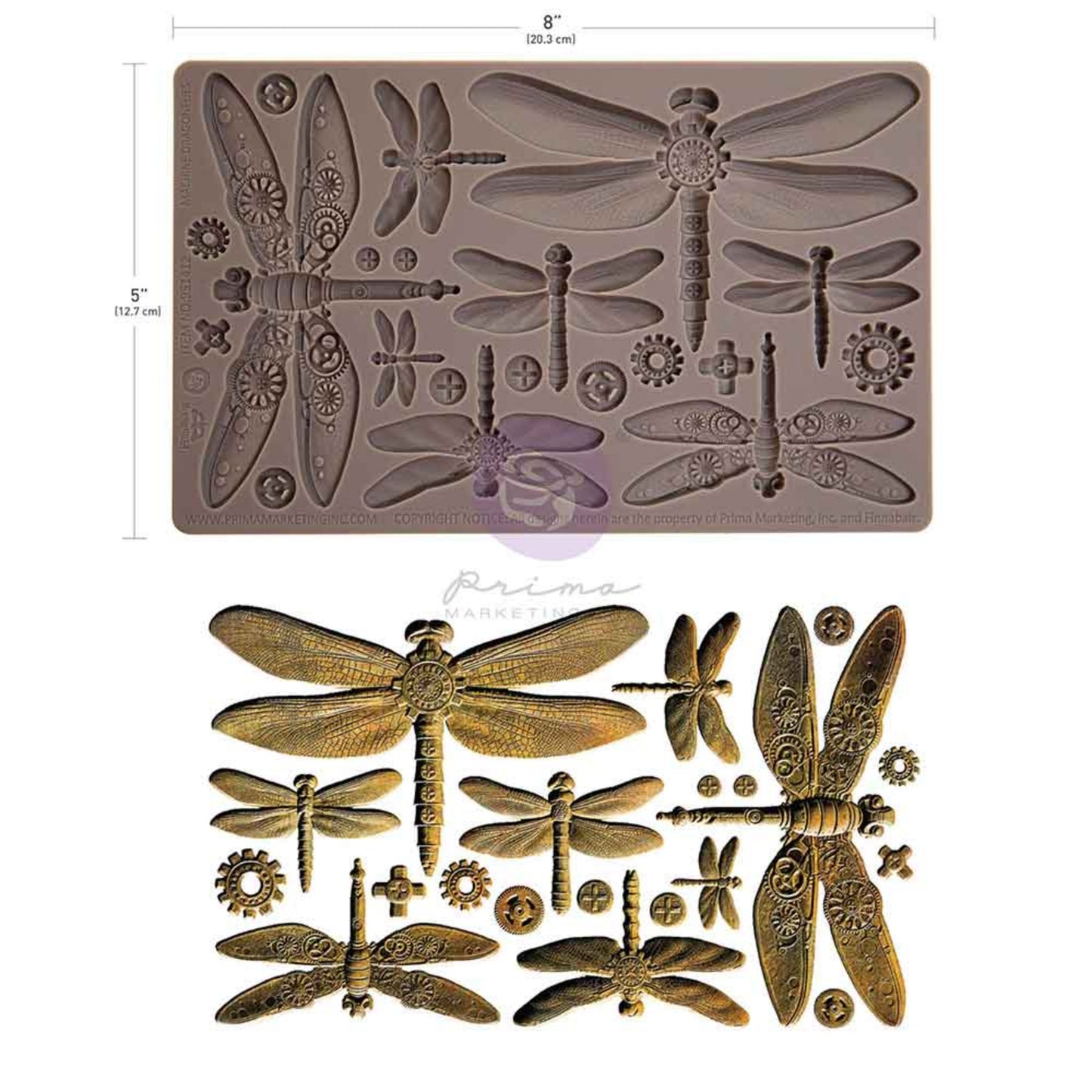 Finnabair Décor Moulds® – Machine Dragonflies
