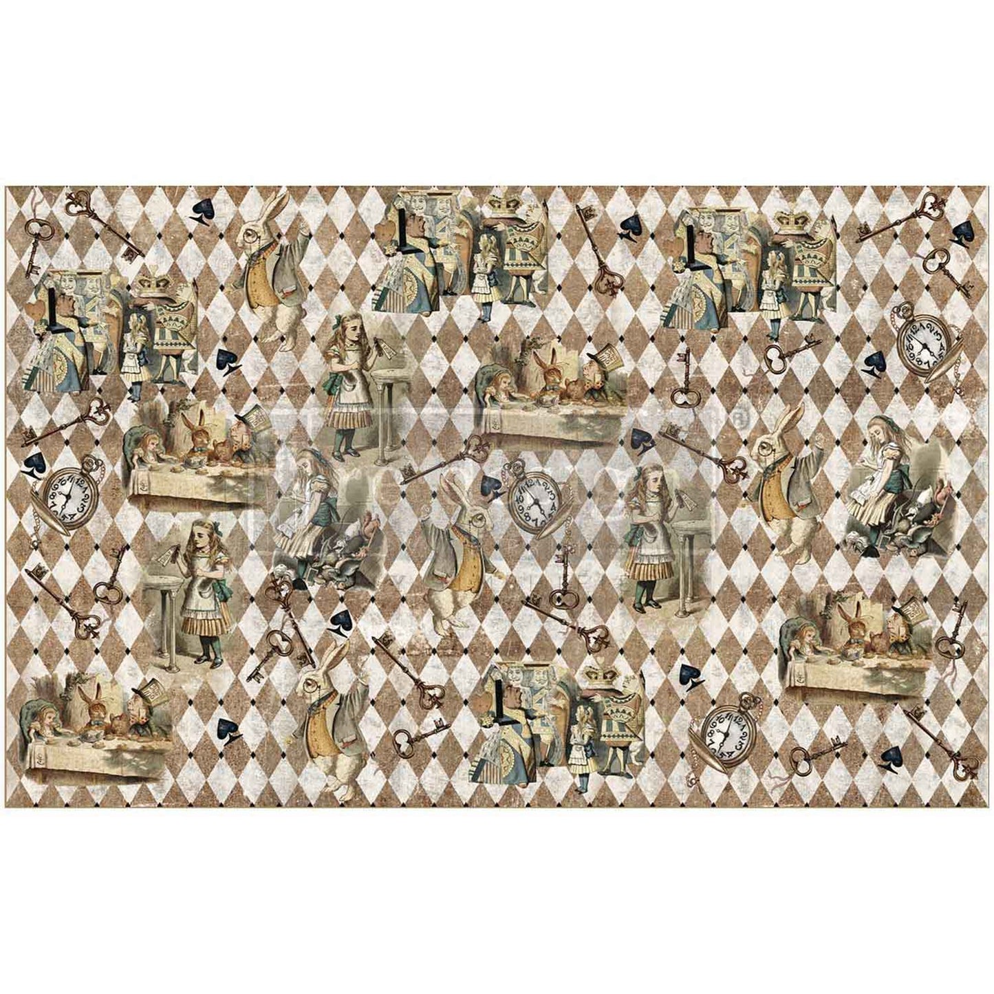 Mad Hatter’s Muse ~ DÉCOUPAGE DÉCOR TISSUE PAPER – 19.5″ x 30″