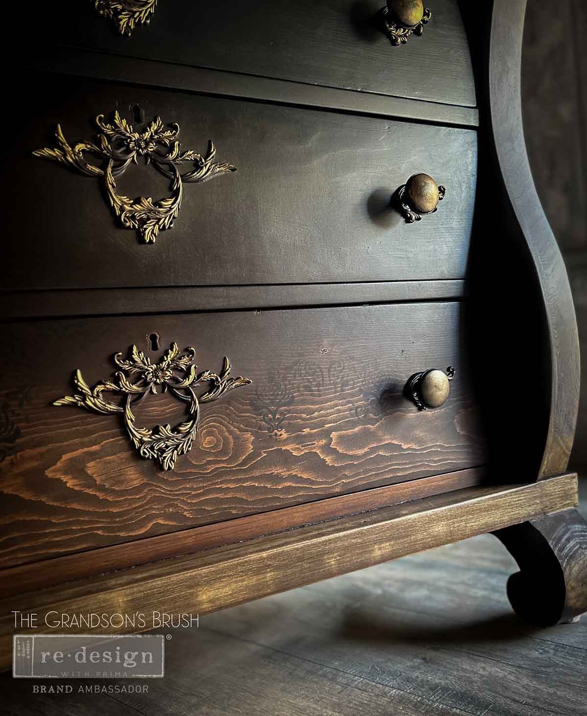 Kacha Decor Mould - Majestic Flourish ~ Silicone Mould for Furniture, Crafts, and Vintage DIY Embellishments 1 pc, 5″x8″x8mm