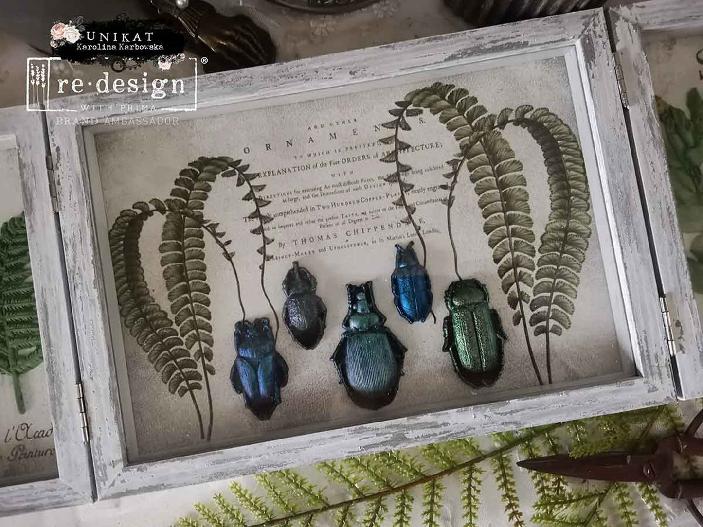Midnight Muses – 10″x5″, 8mm thickness ~ Redesign Decor Moulds® Silicone Decor Mould - Furniture Decor Mould