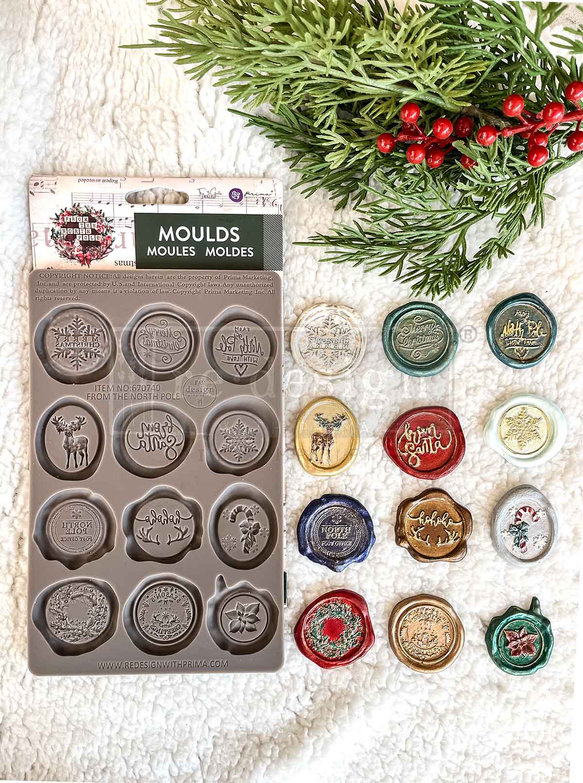 the North Pole Collection Moulds ~ Chistmas Mould ~ 1 pc, 5″x8″x8mm