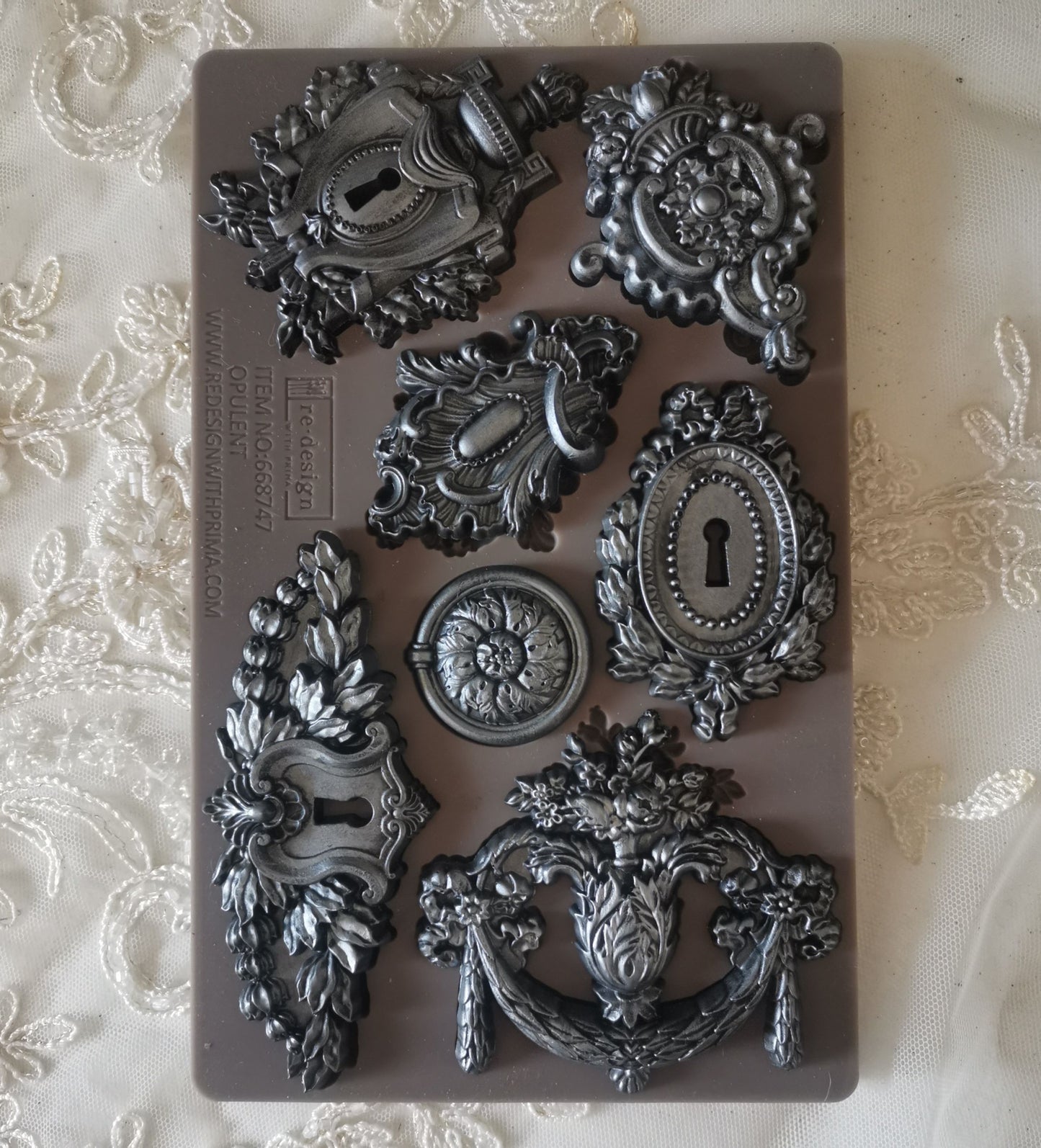 Opulent – 8″x5″, 8mm thickness ~ Redesign Decor Moulds® Silicone Decor Mould - Furniture Decor Mould