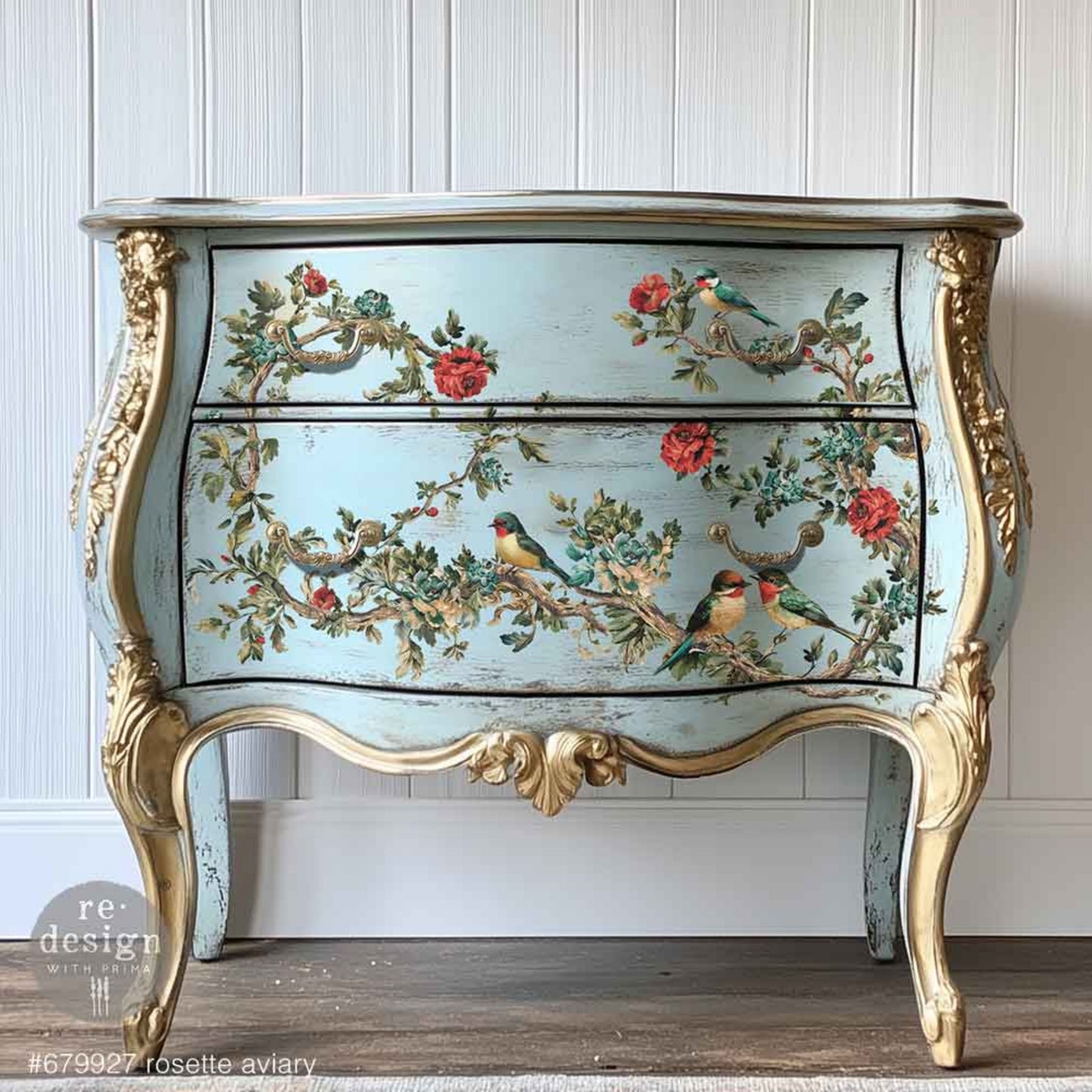 Rosette Aviary - Decor Transfers® Redesigns with Prima Furniture Transfers