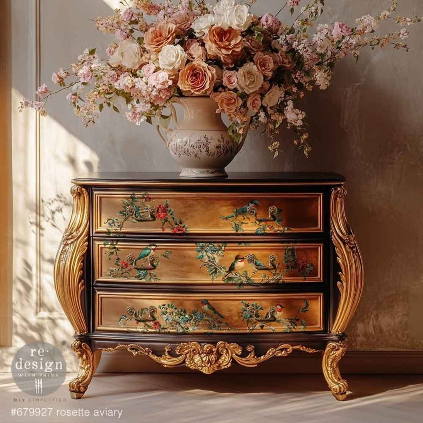 Rosette Aviary - Decor Transfers® Redesigns with Prima Furniture Transfers