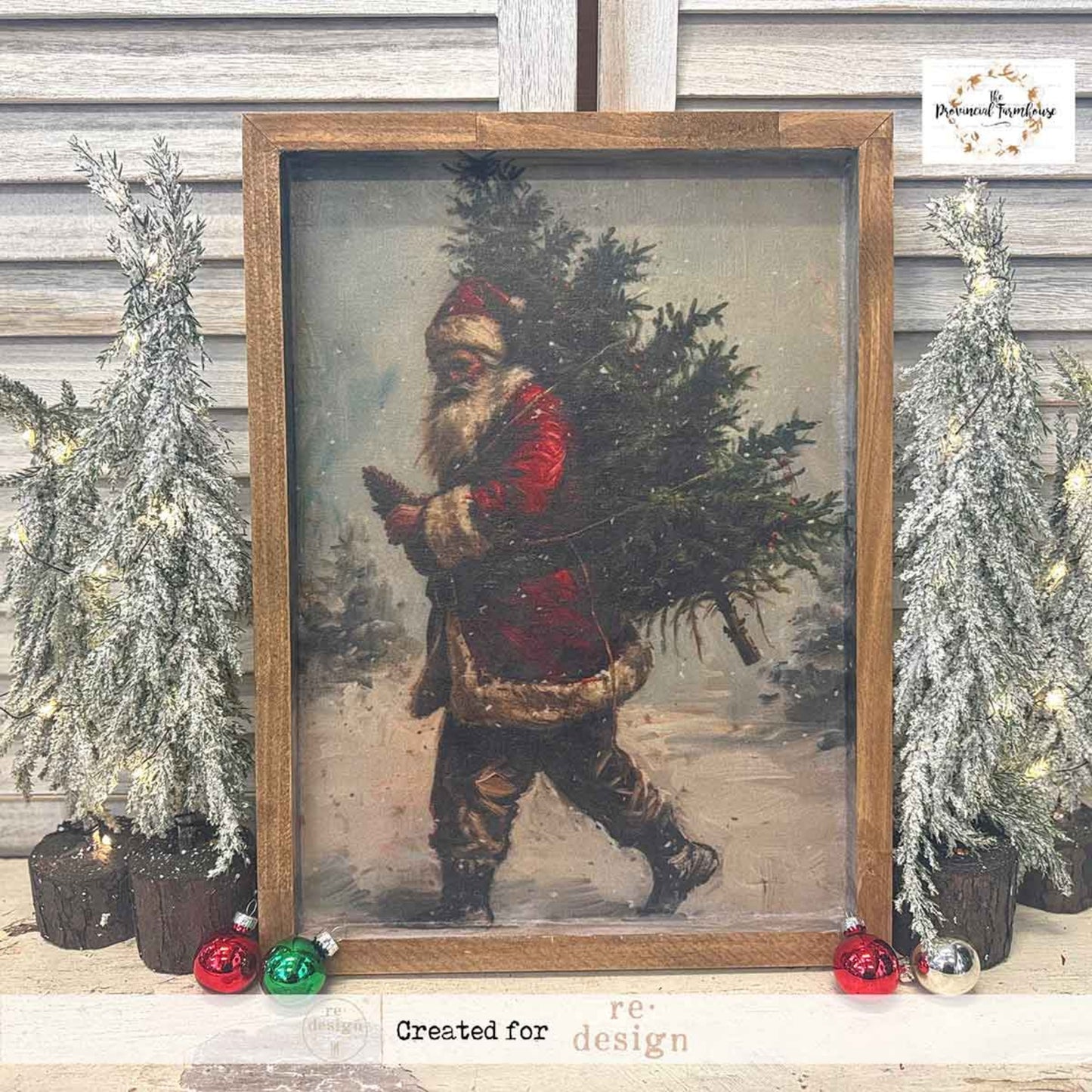 Santa’S Woodland Stroll - A3 Decoupage Fiber Pack - Redesign Decor Tissue Paper ~ Decoupage Paper for Furniture 11.7″x16.5″