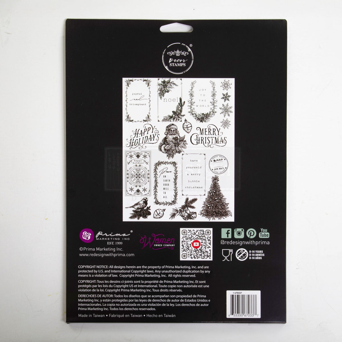 Redesign Decor Stamp – Santa’s Helper Tags – 8.5×11 sheet size