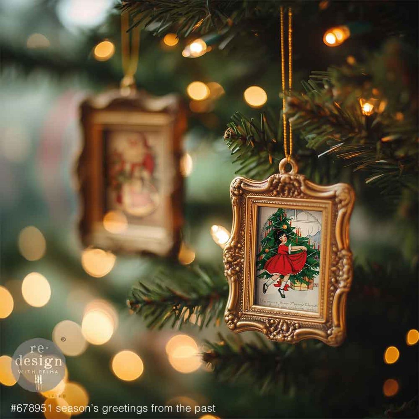 A4 Transfer – Season’s Greetings From The Past - Decor Transfers® Redesigns with Prima Furniture Transfers