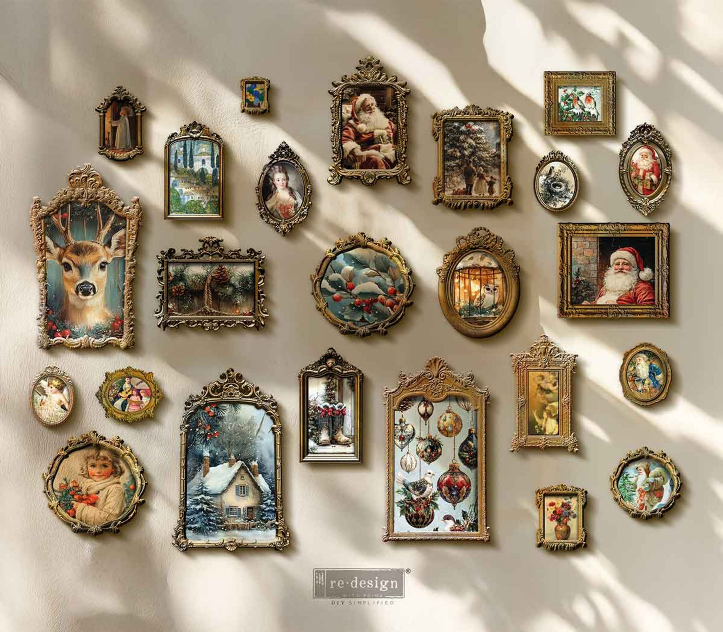 Silent Night Stories - A4 Decoupage - Redesign Decor Tissue Paper ~ Decoupage Paper for Furniture 8.27″x11.69″