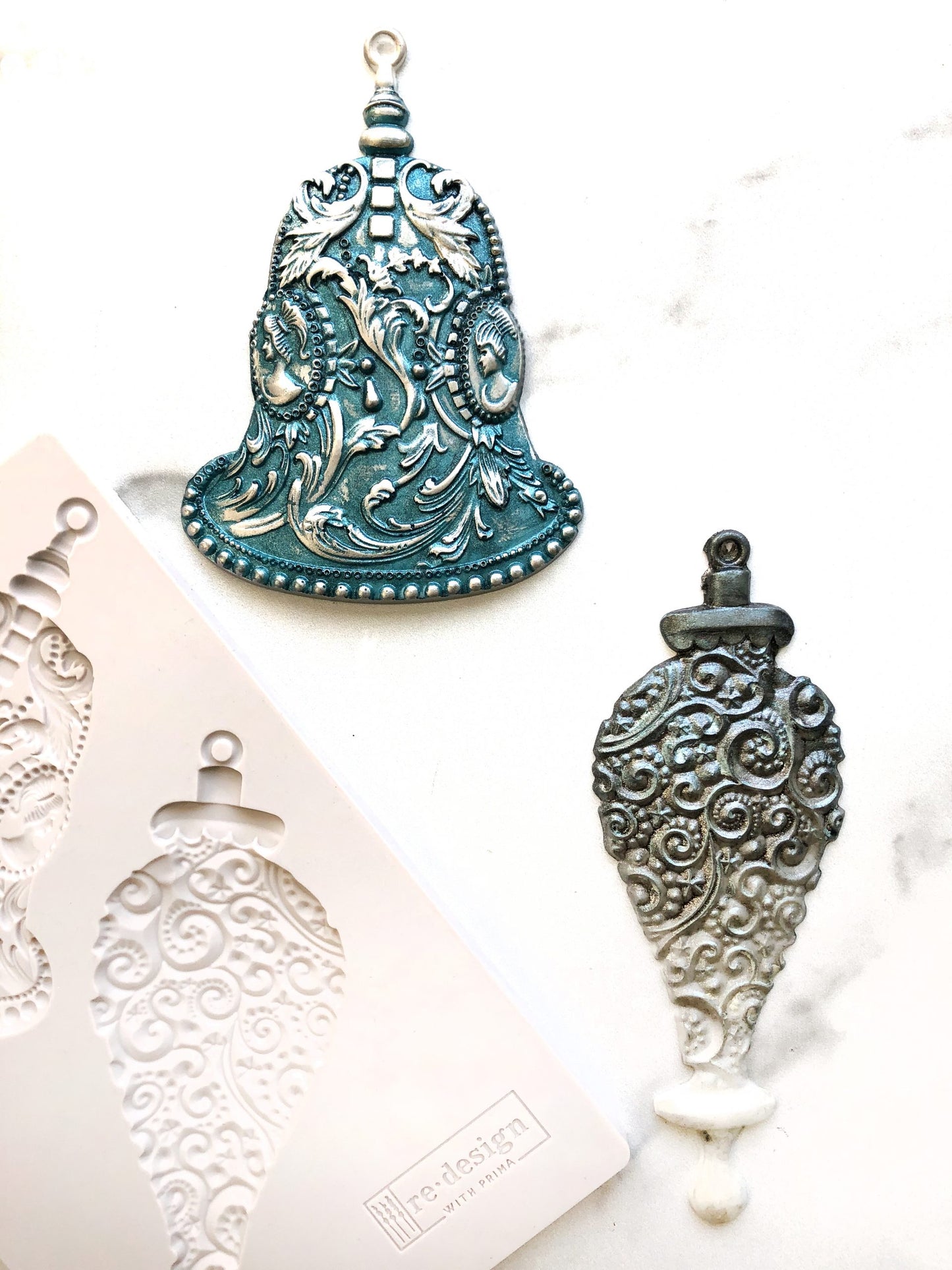 Silver Bells – Ornamental Bell Silicone Mould ~ 1 pc, 5″x8″x8mm