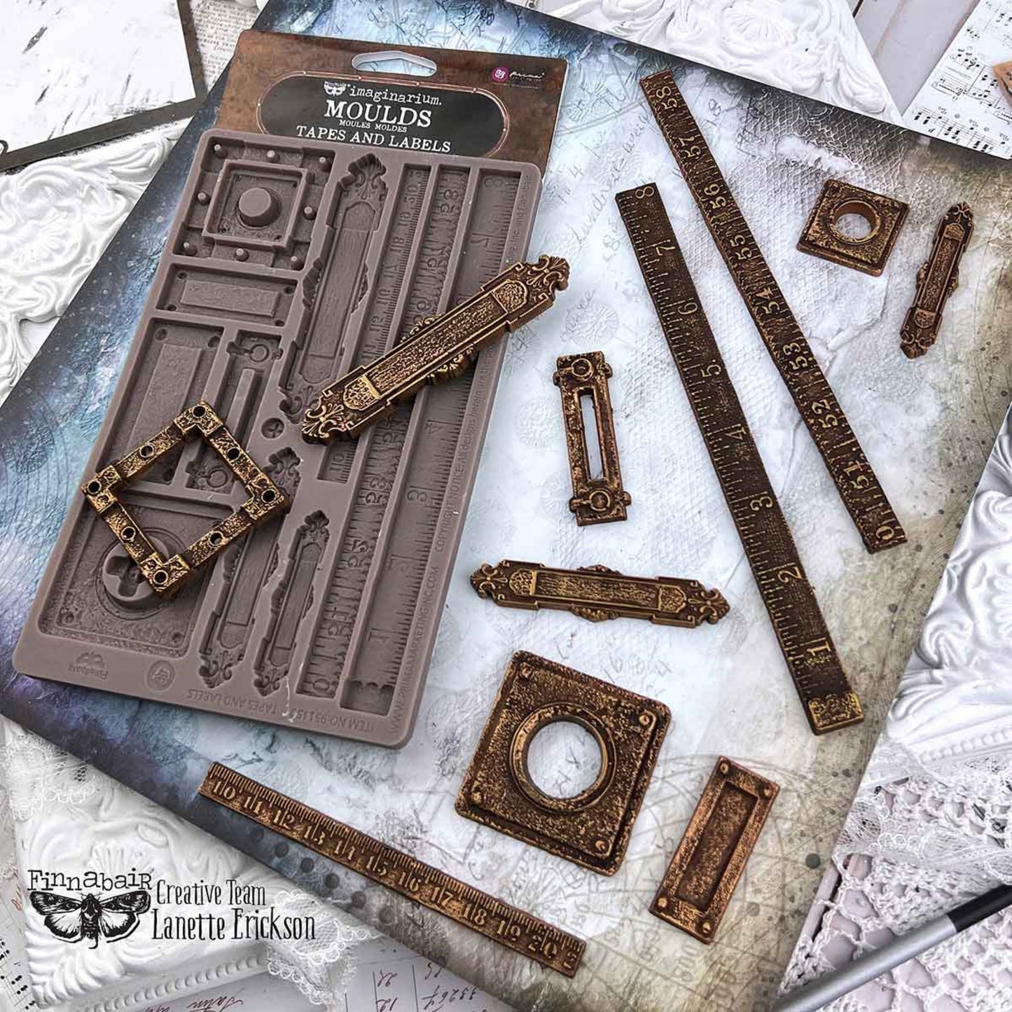 Finnabair Decor Moulds® – Tapes and Labels 5x8