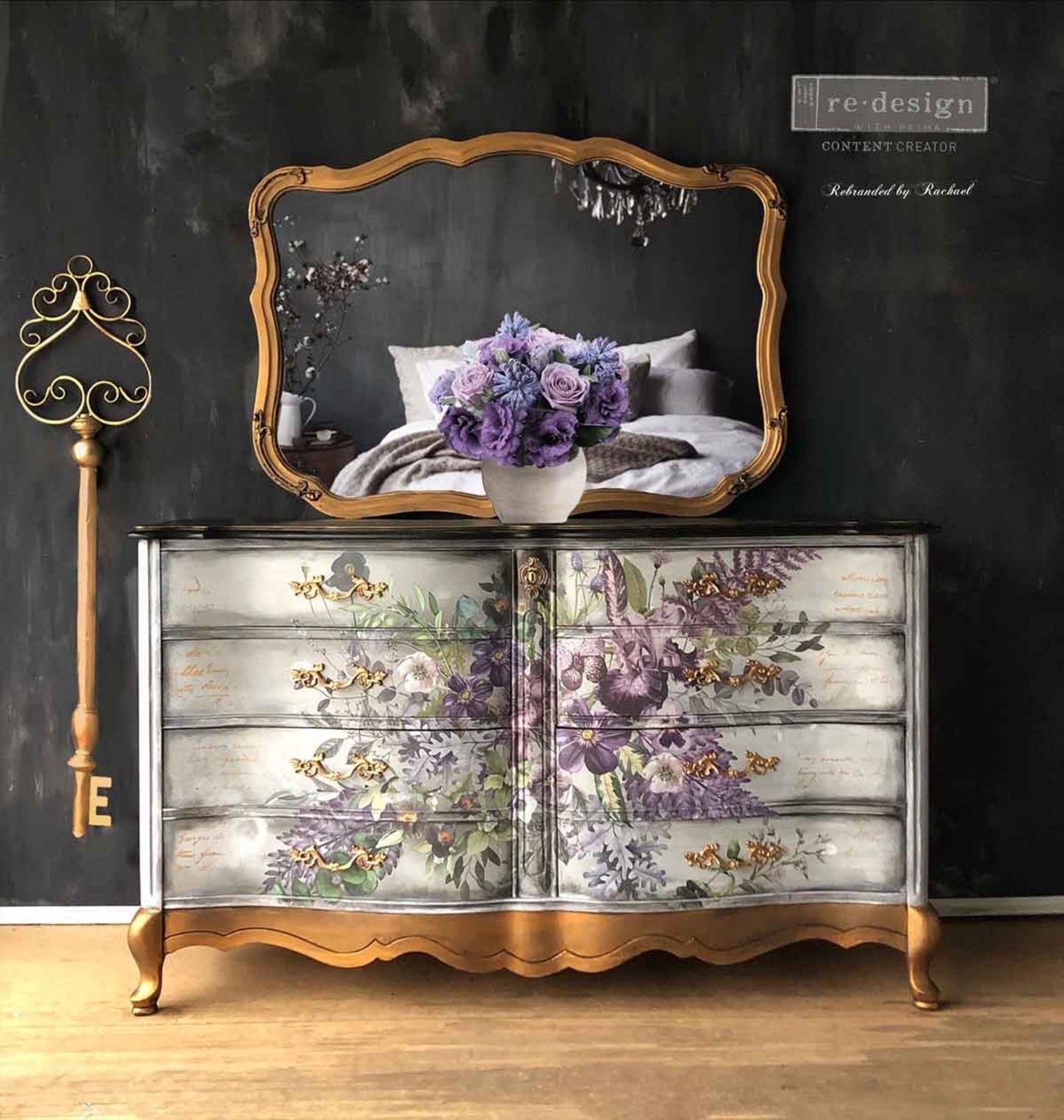 Vigorous Violet - Decor Transfers® Redesigns with Prima Furniture Transfers
