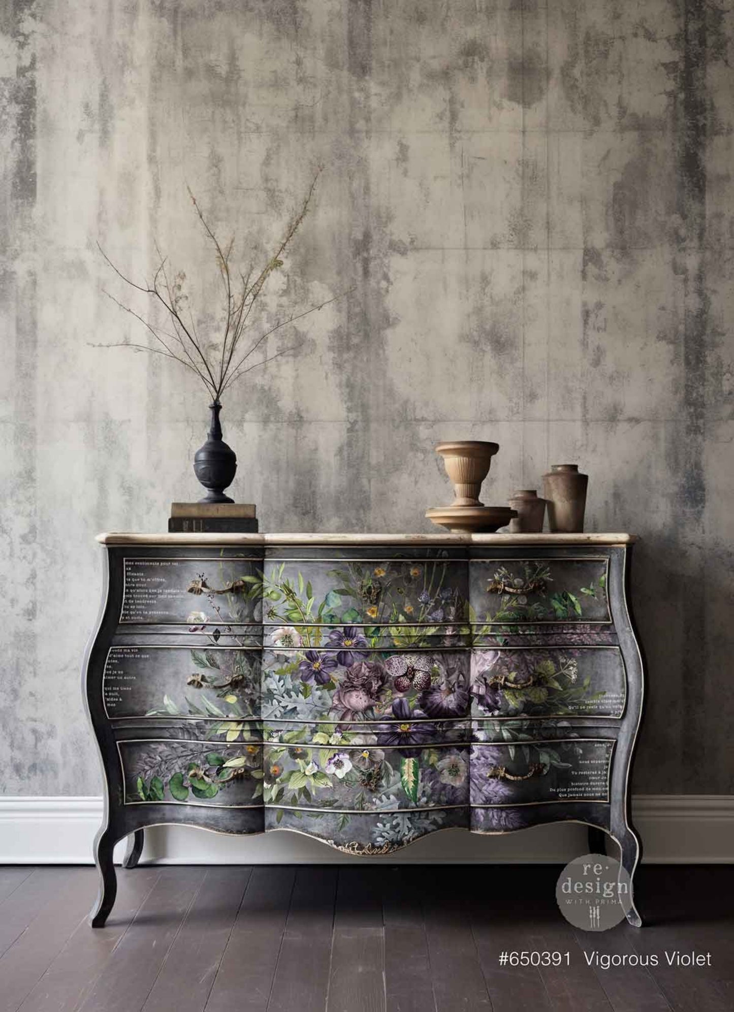 Vigorous Violet - Decor Transfers® Redesigns with Prima Furniture Transfers