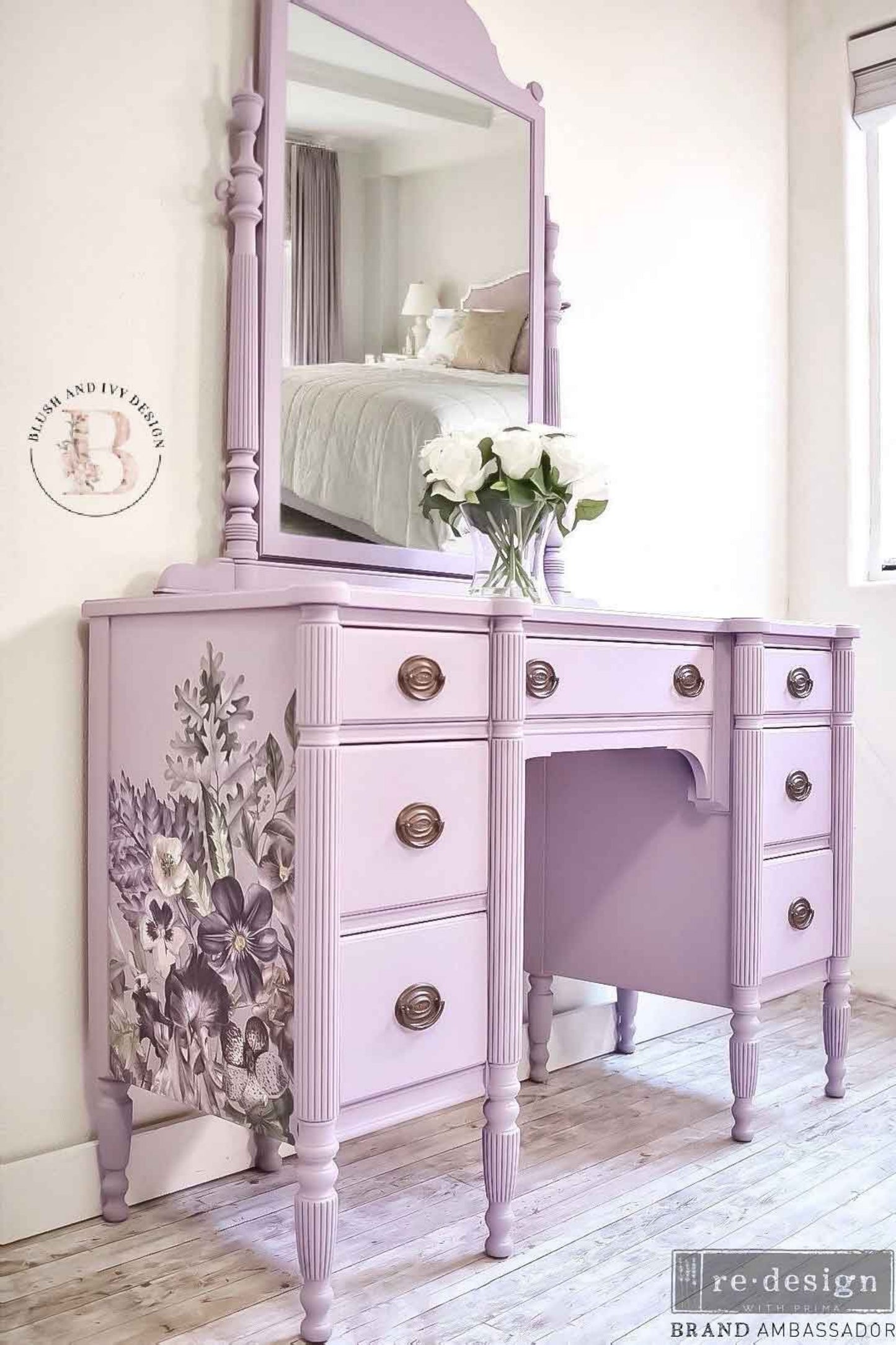 Vigorous Violet - Decor Transfers® Redesigns with Prima Furniture Transfers