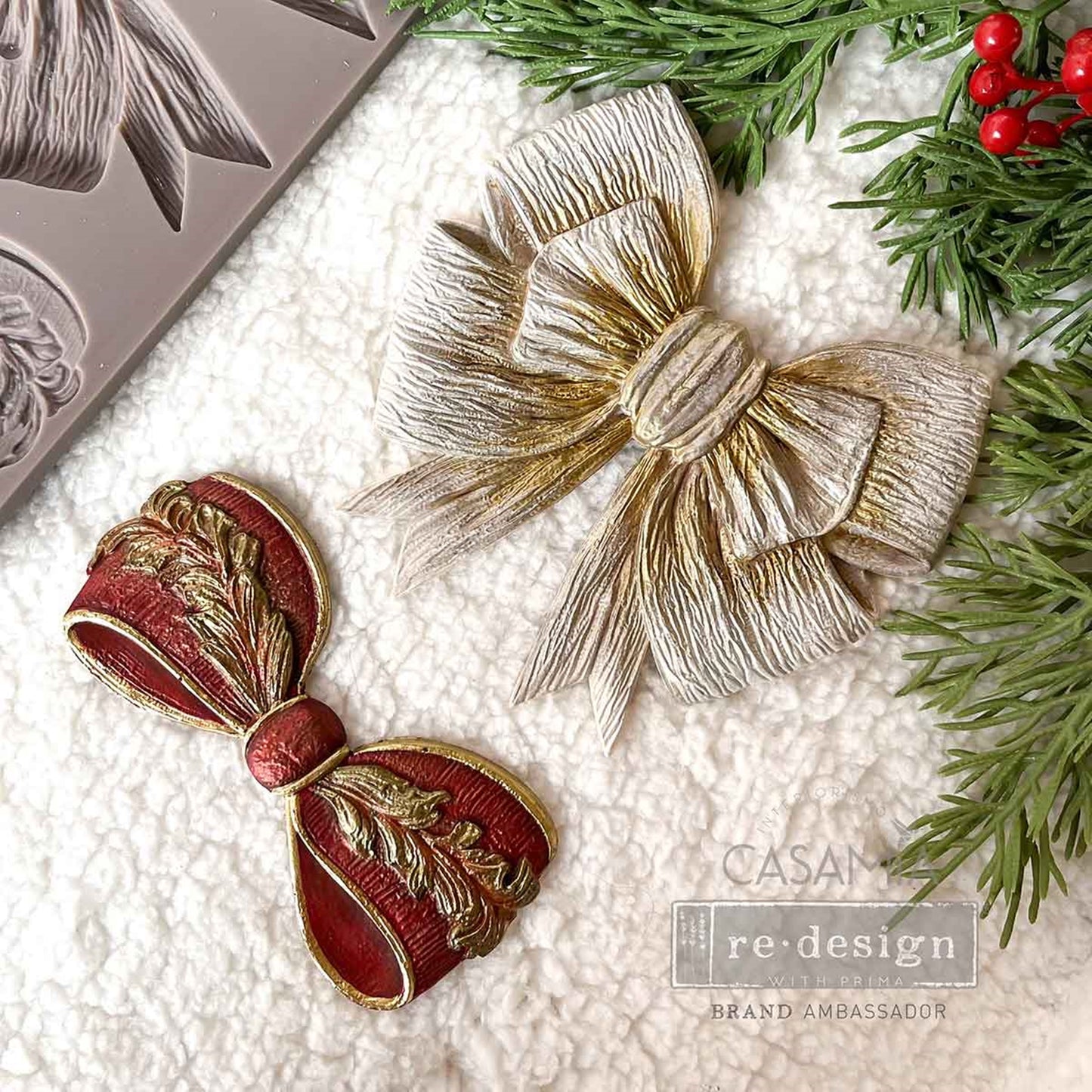 Kacha Decor Mould - Majestic Flourish ~ Silicone Mould for Furniture, Crafts, and Vintage DIY Embellishments 1 pc, 5″x8″x8mm (Copy)