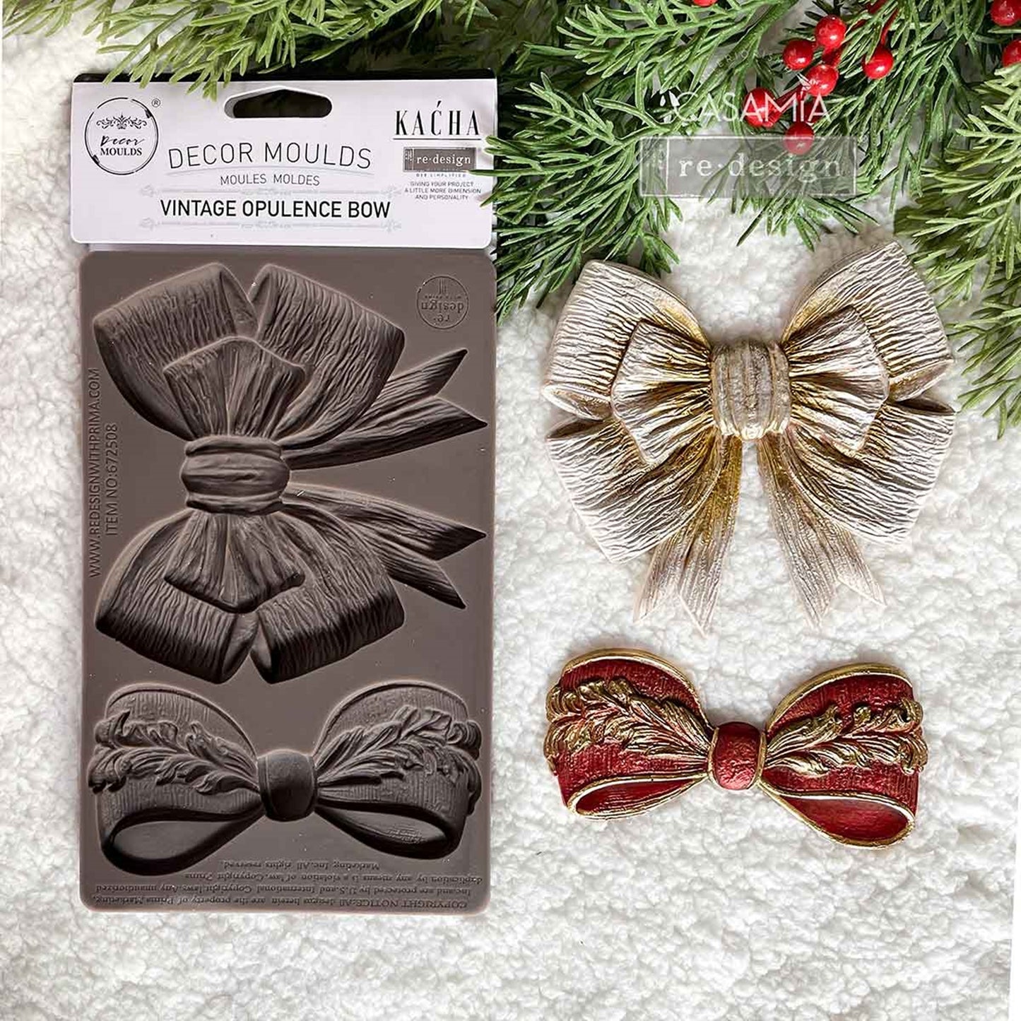 Kacha Decor Mould - Majestic Flourish ~ Silicone Mould for Furniture, Crafts, and Vintage DIY Embellishments 1 pc, 5″x8″x8mm (Copy)