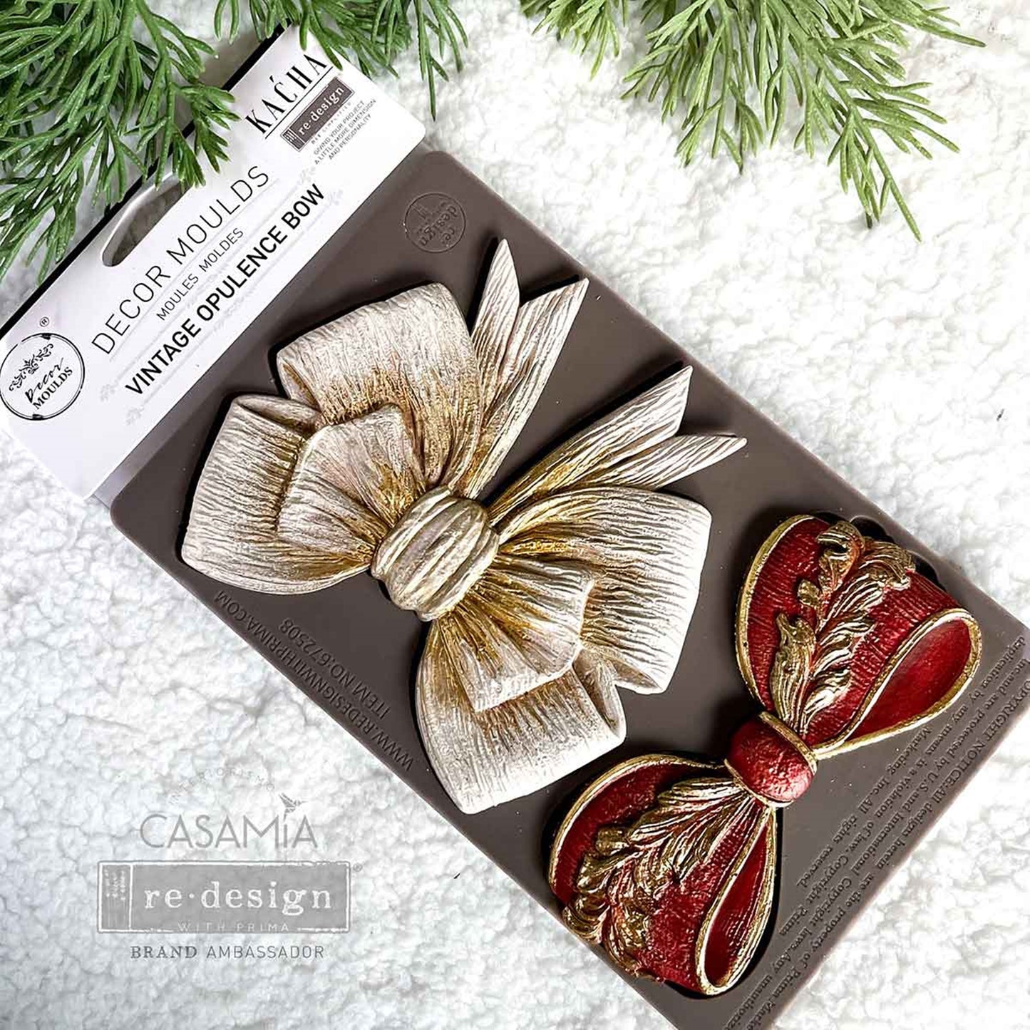 Kacha Decor Mould - Majestic Flourish ~ Silicone Mould for Furniture, Crafts, and Vintage DIY Embellishments 1 pc, 5″x8″x8mm (Copy)