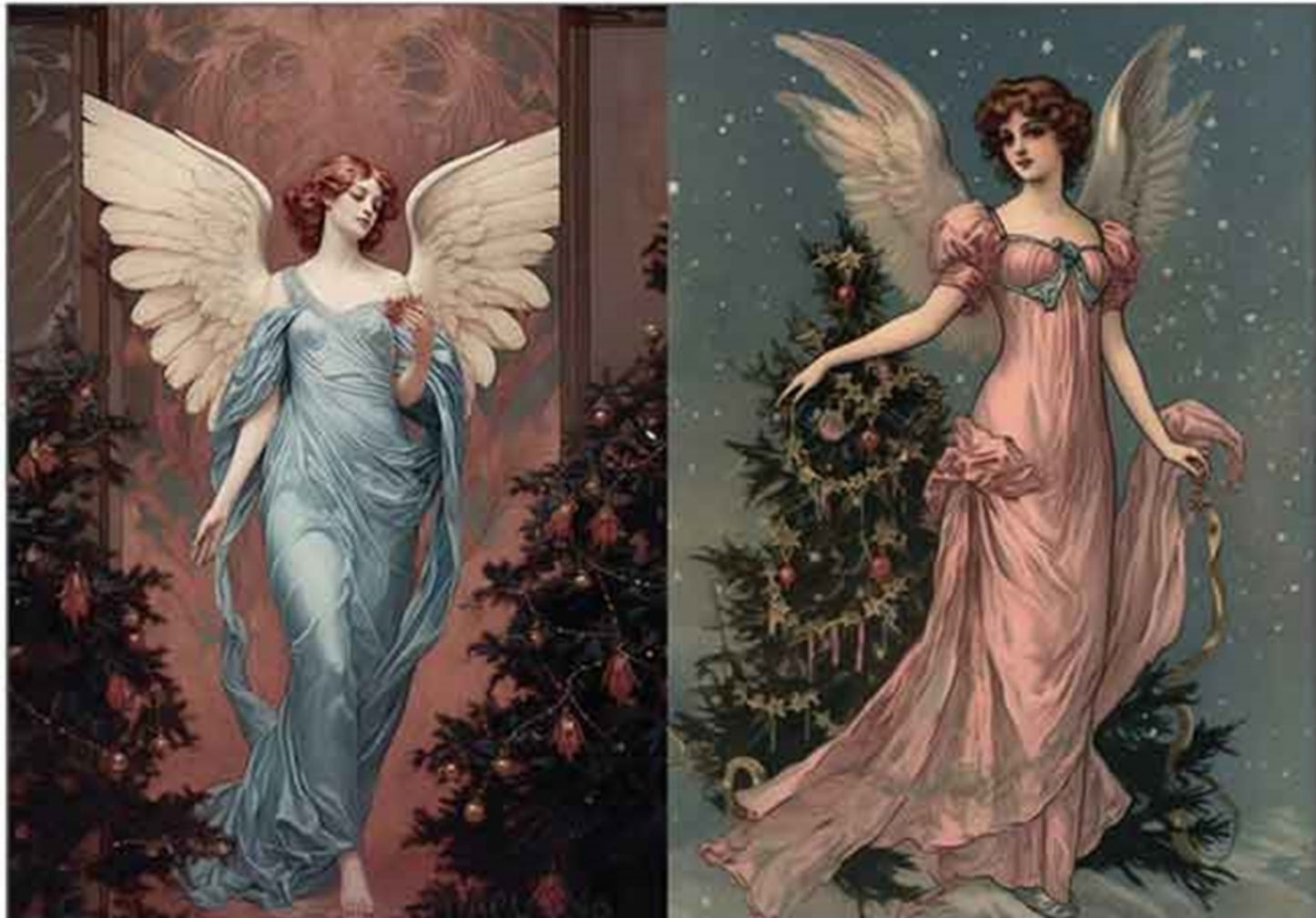 Wings of Winter - A3 Decoupage Fiber Pack - Redesign Decor Tissue Paper ~ Decoupage Paper for Furniture 11.7″x16.5″