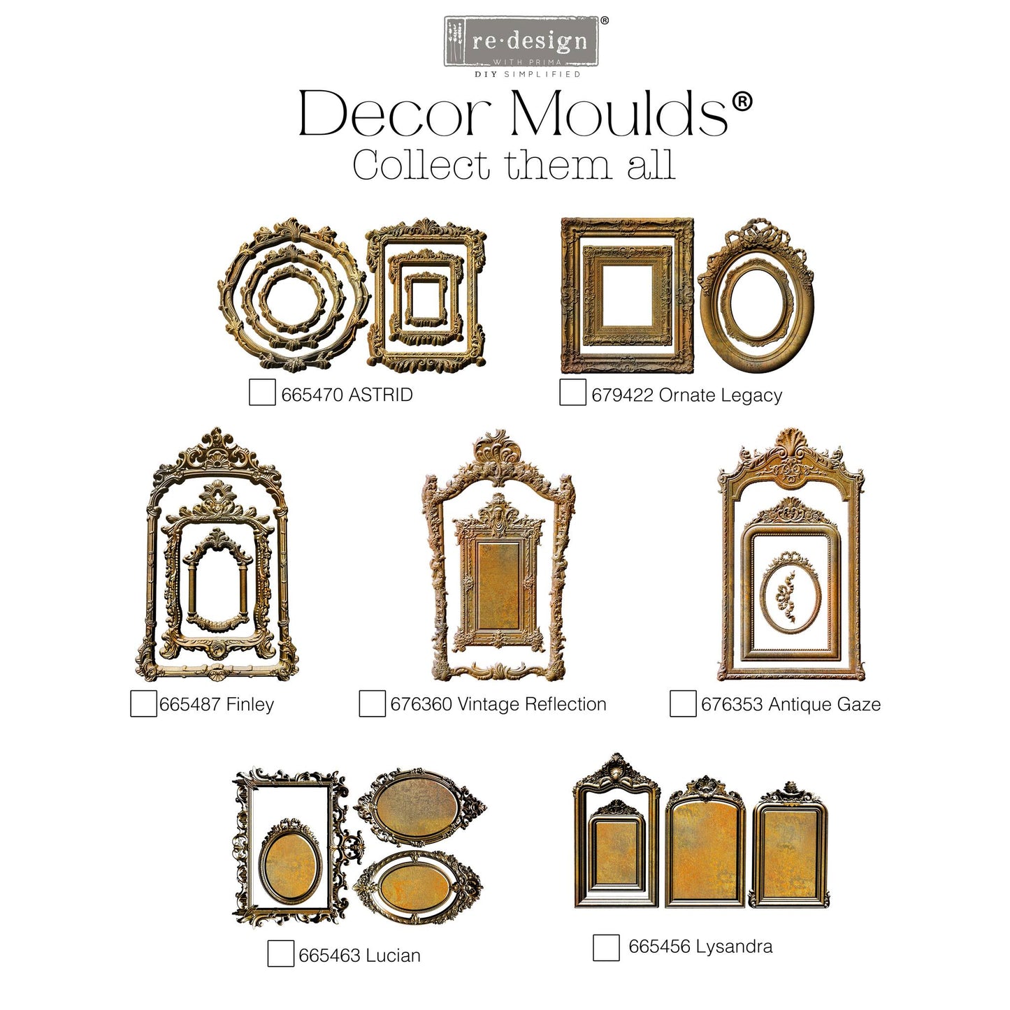 Décor Moulds® – Finley Picture Frame Mould (1 pc, 5″×8″×8mm)