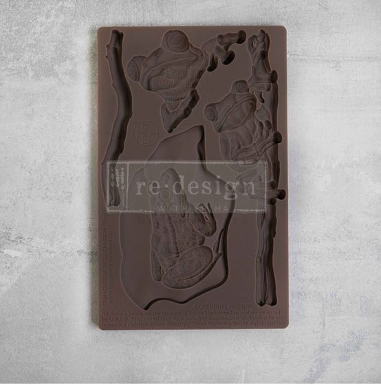 Froggy Meadow Greens – 8″x5″, 8mm thickness ~ Redesign Decor Moulds®